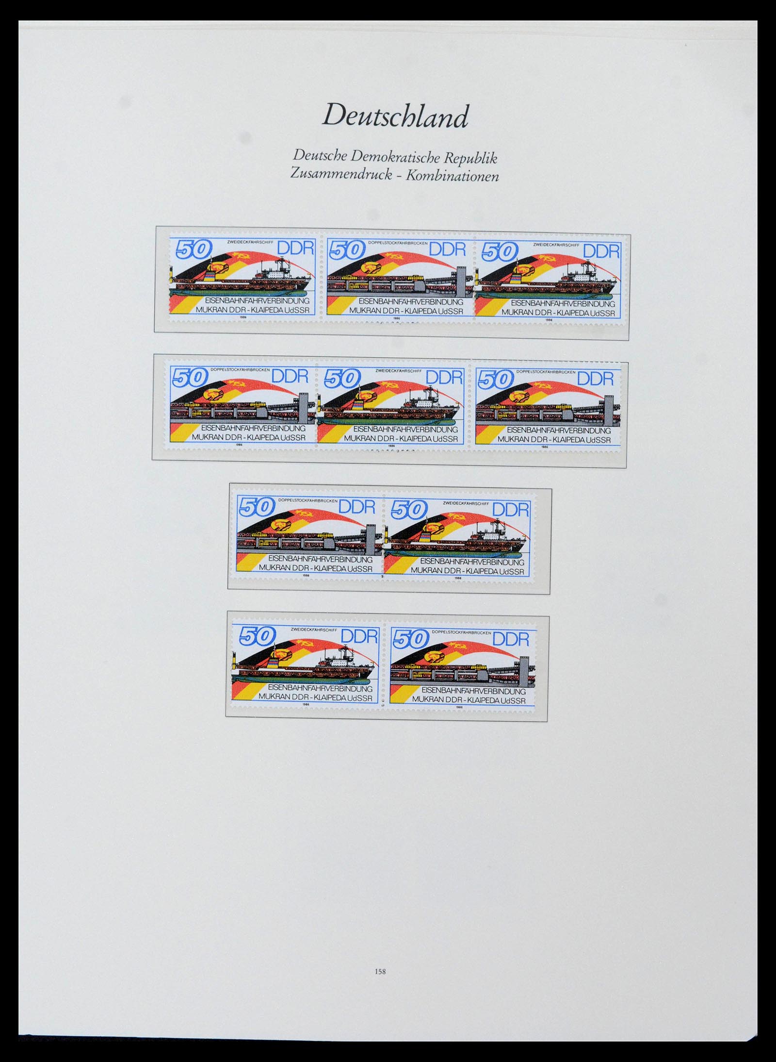 38188 0013 - Postzegelverzameling 38188 DDR combinaties 1955-1990.