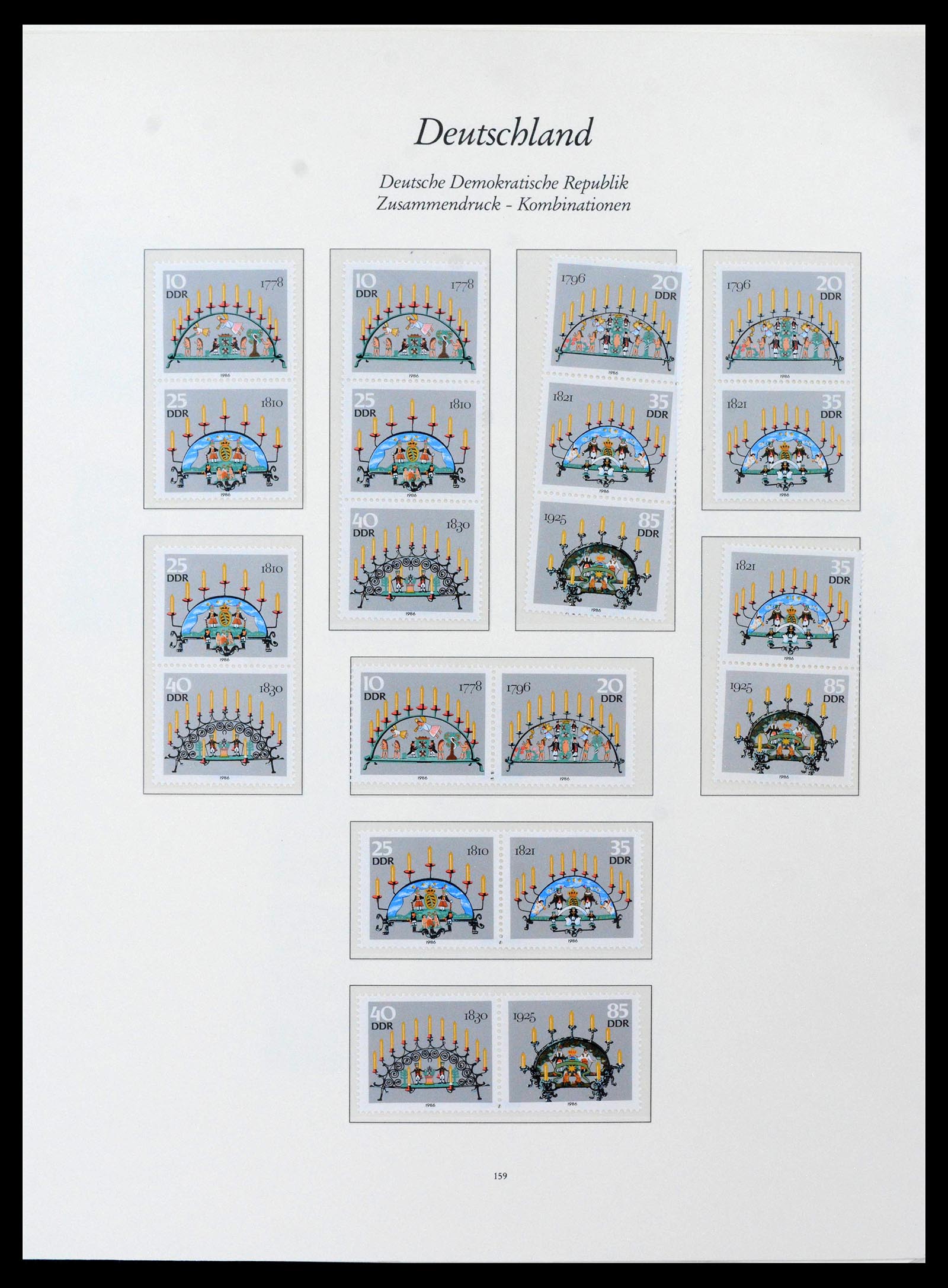 38188 0014 - Postzegelverzameling 38188 DDR combinaties 1955-1990.