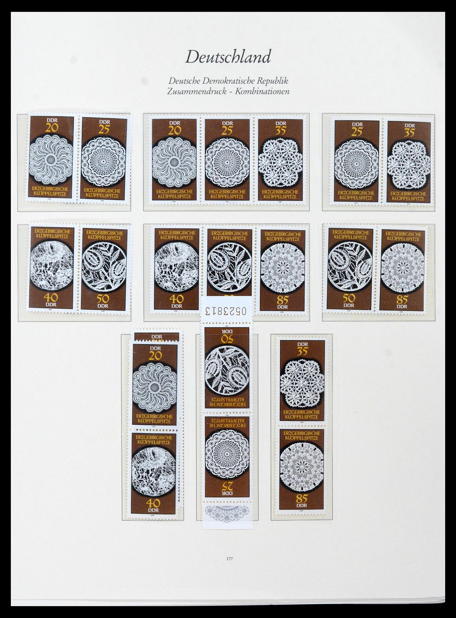 38188 0015 - Postzegelverzameling 38188 DDR combinaties 1955-1990.