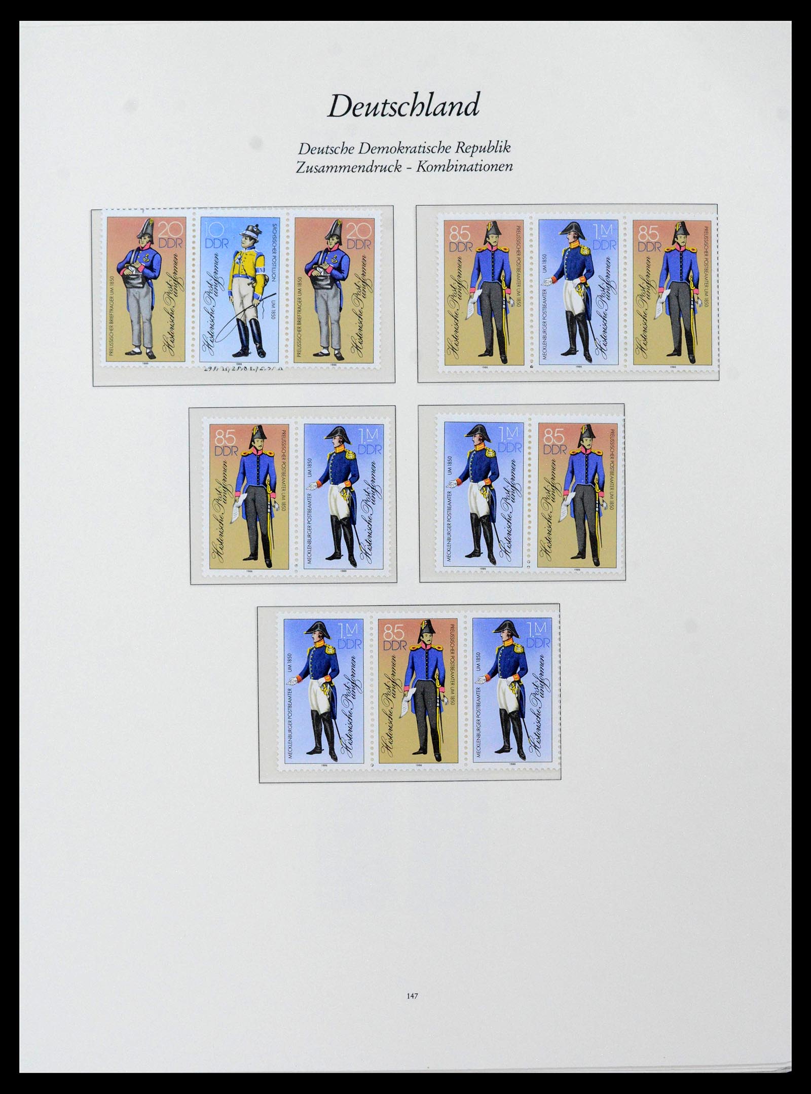 38188 0016 - Postzegelverzameling 38188 DDR combinaties 1955-1990.