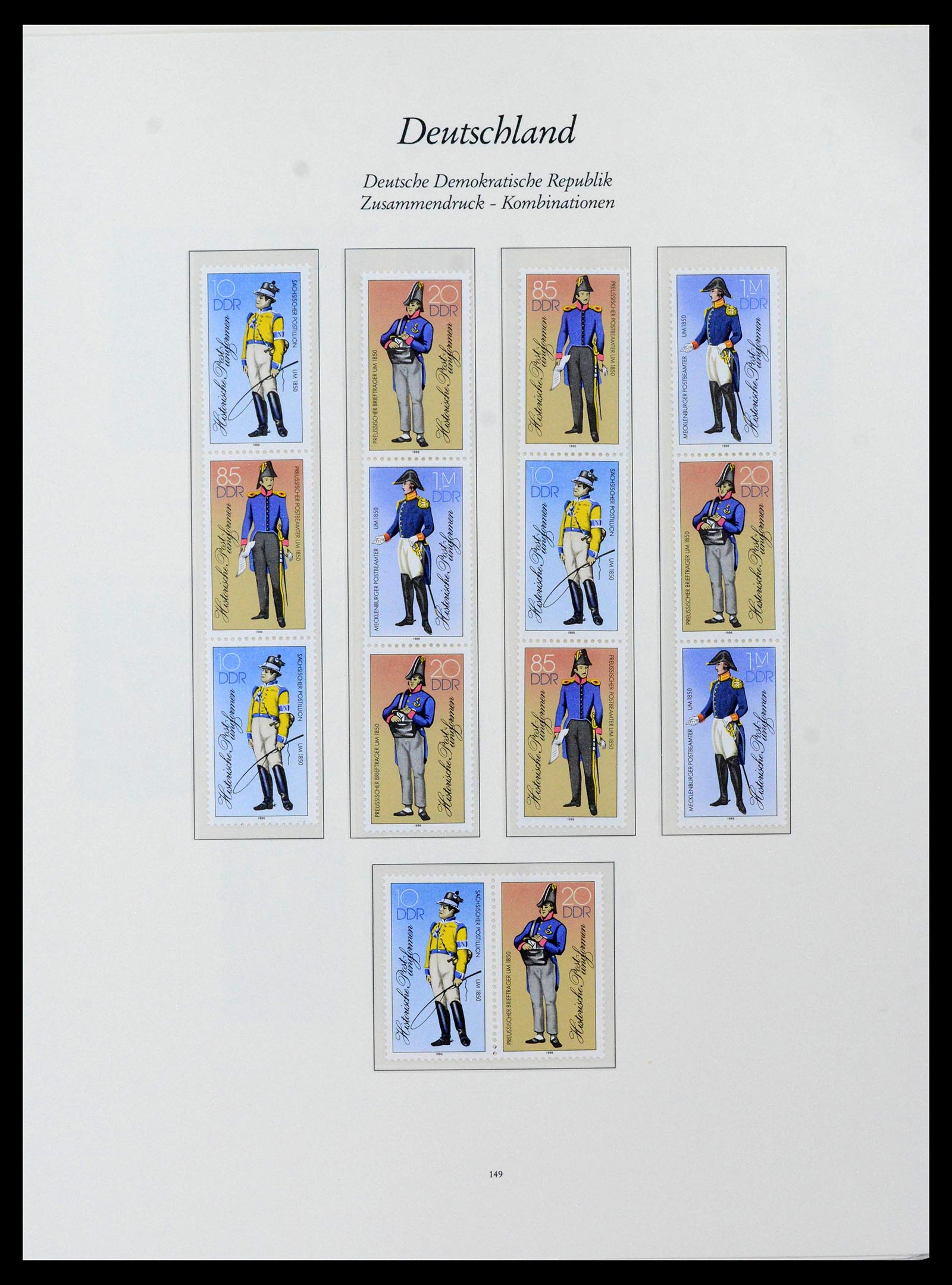 38188 0018 - Postzegelverzameling 38188 DDR combinaties 1955-1990.