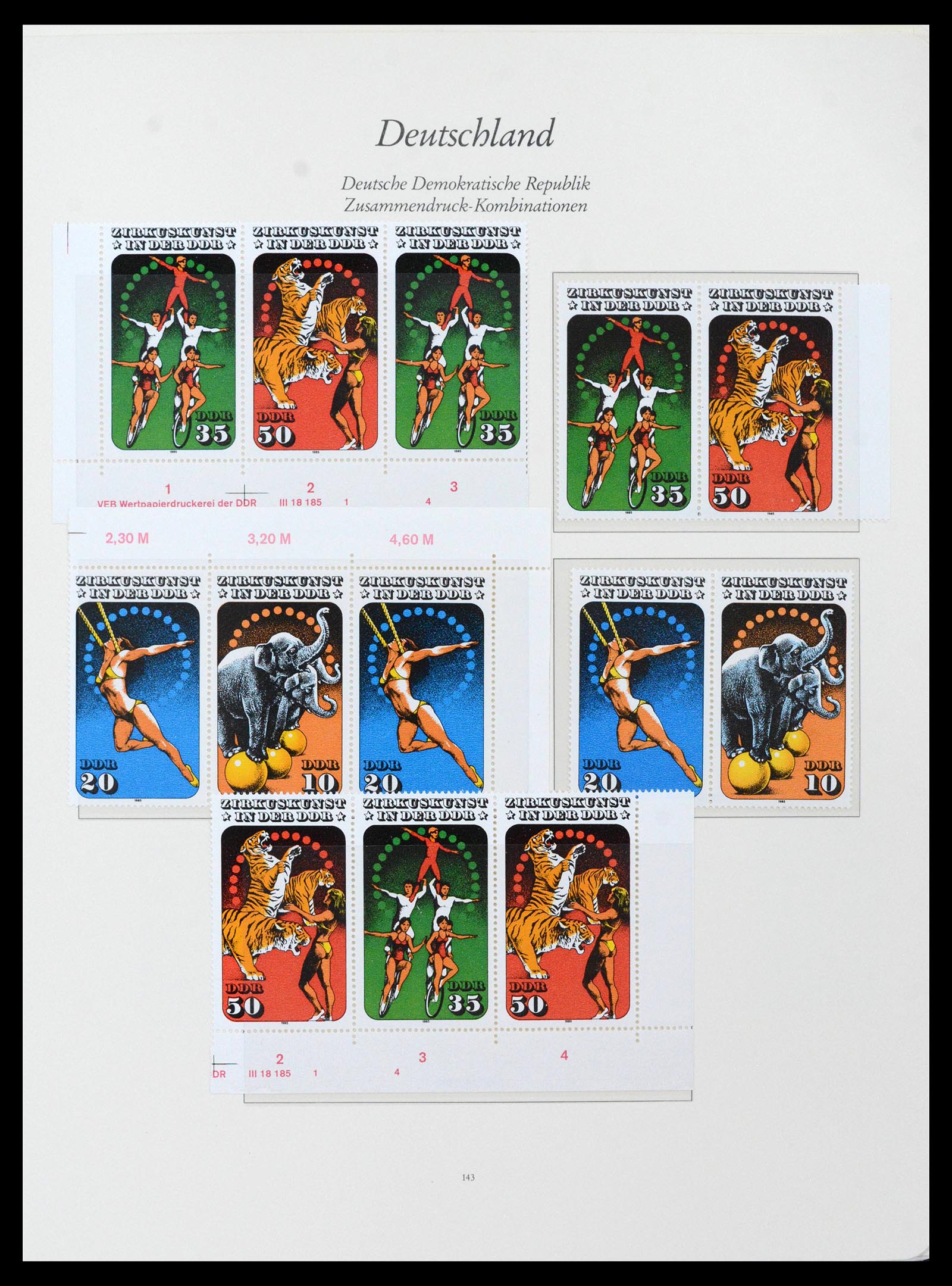 38188 0019 - Postzegelverzameling 38188 DDR combinaties 1955-1990.