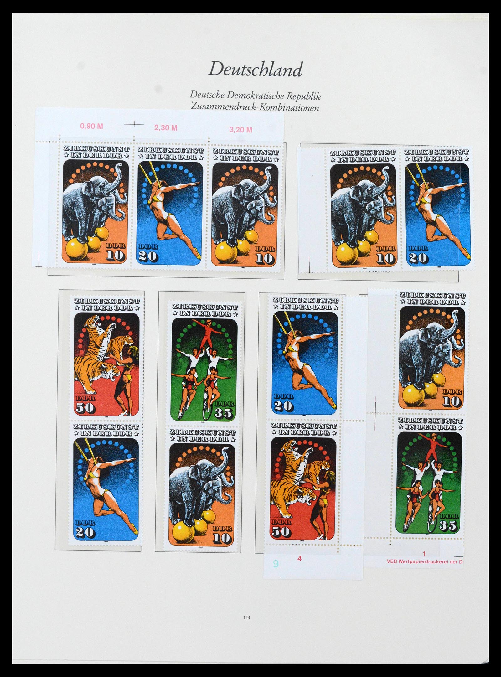 38188 0020 - Postzegelverzameling 38188 DDR combinaties 1955-1990.