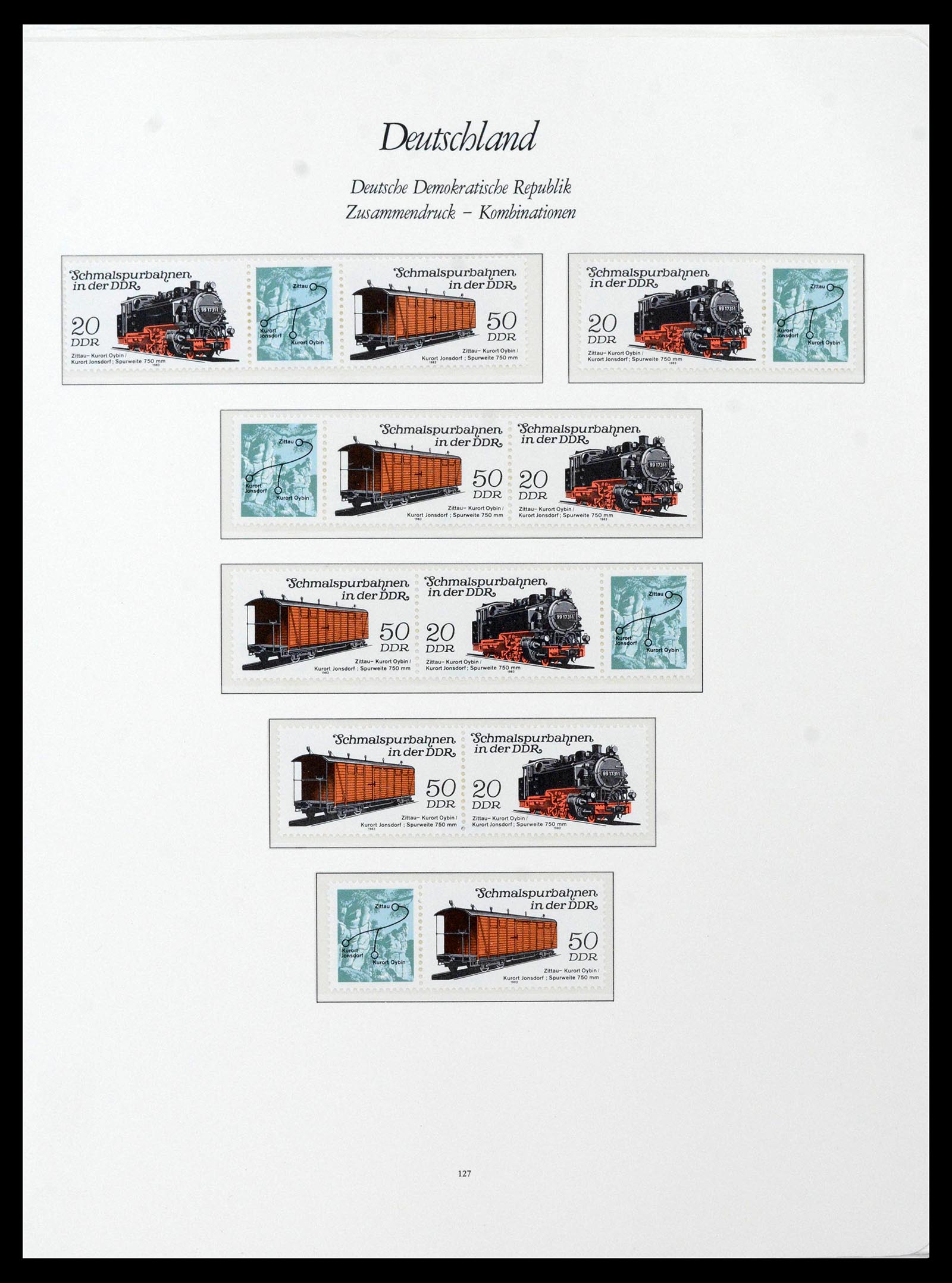 38188 0026 - Stamp collection 38188 GDR combinations 1955-1990.