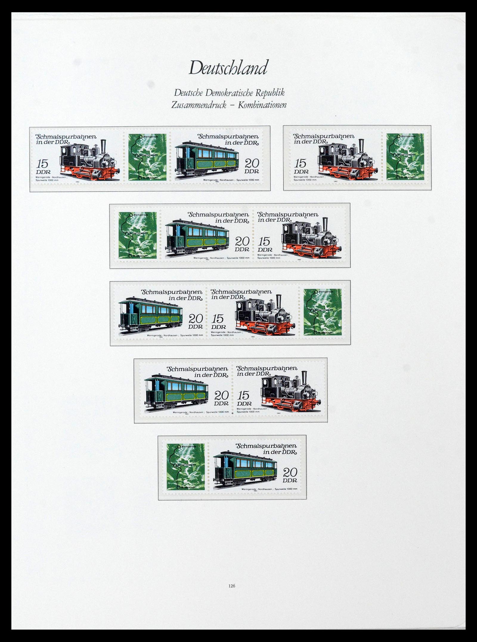 38188 0027 - Stamp collection 38188 GDR combinations 1955-1990.