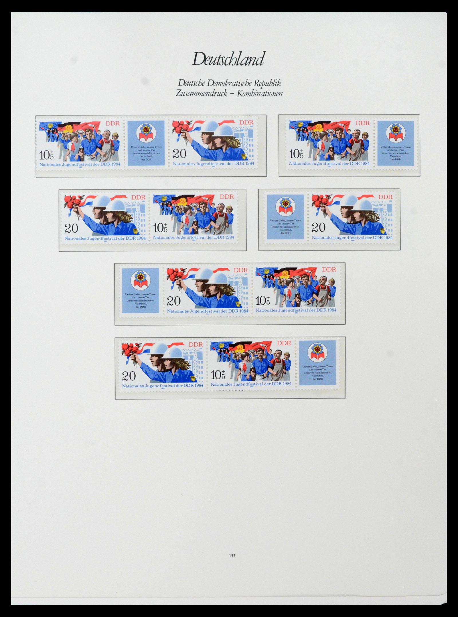 38188 0030 - Stamp collection 38188 GDR combinations 1955-1990.