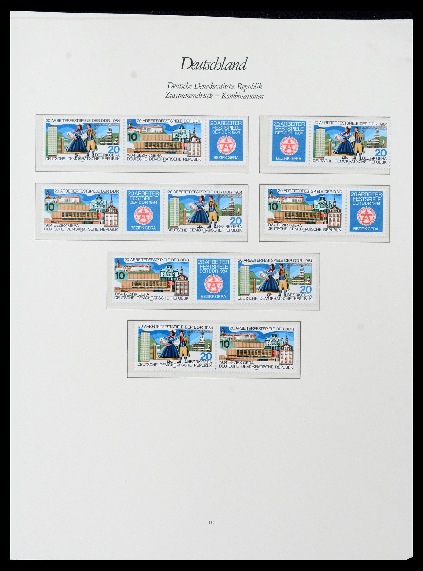 38188 0031 - Stamp collection 38188 GDR combinations 1955-1990.