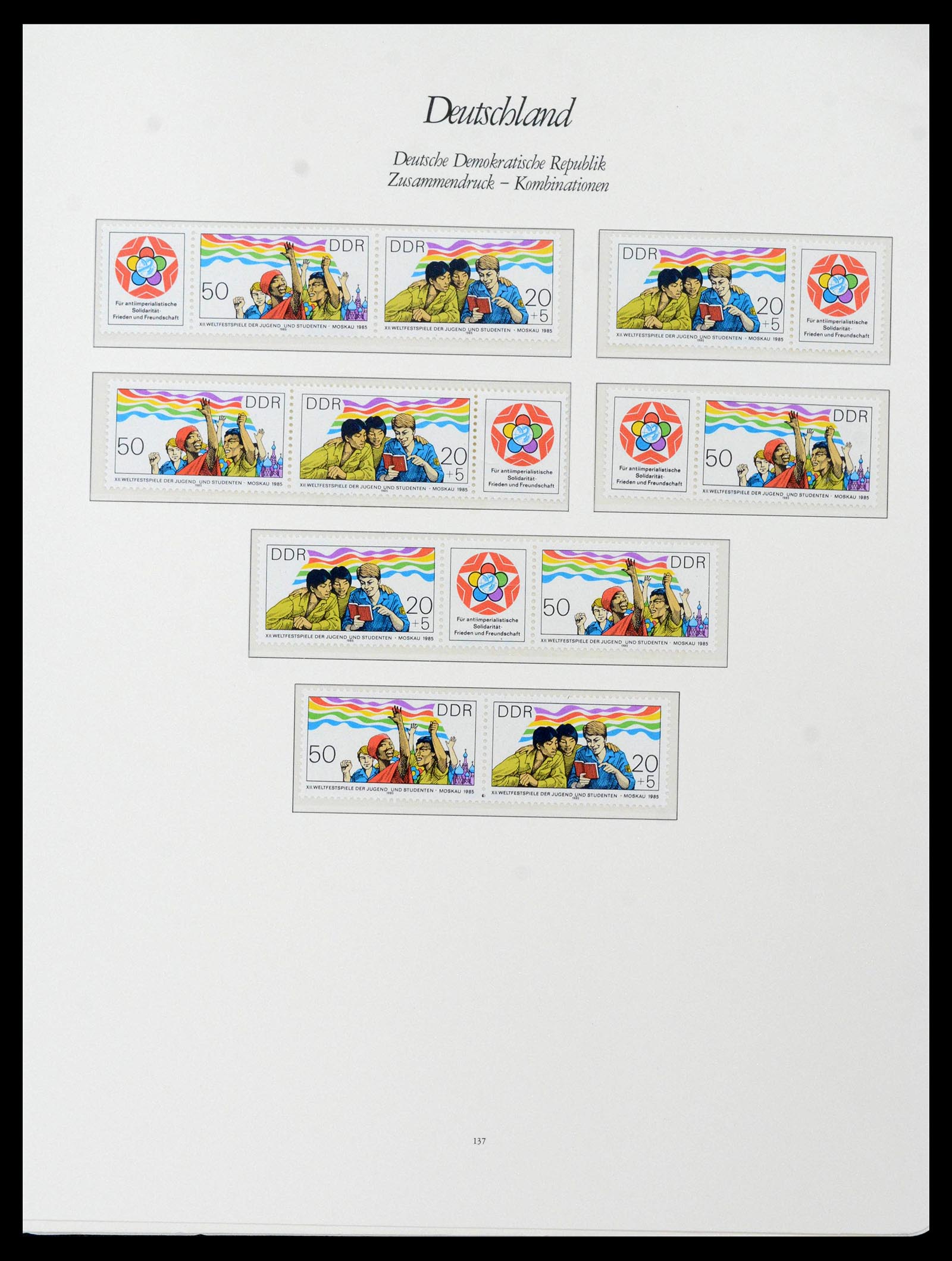 38188 0033 - Stamp collection 38188 GDR combinations 1955-1990.