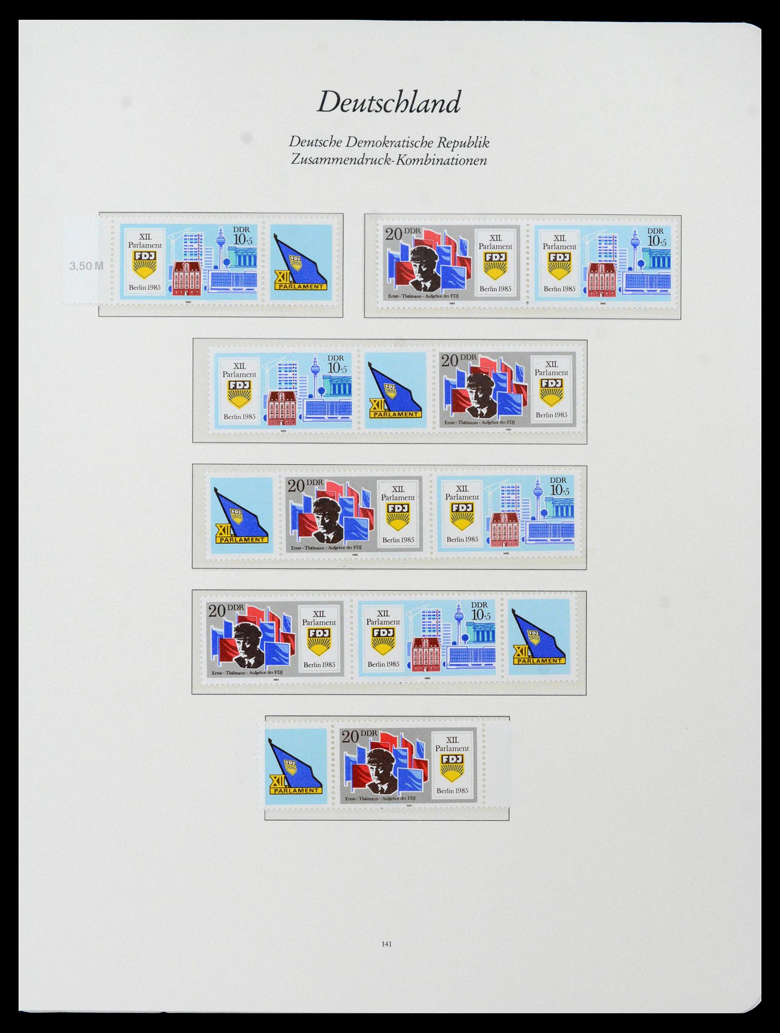 38188 0035 - Stamp collection 38188 GDR combinations 1955-1990.