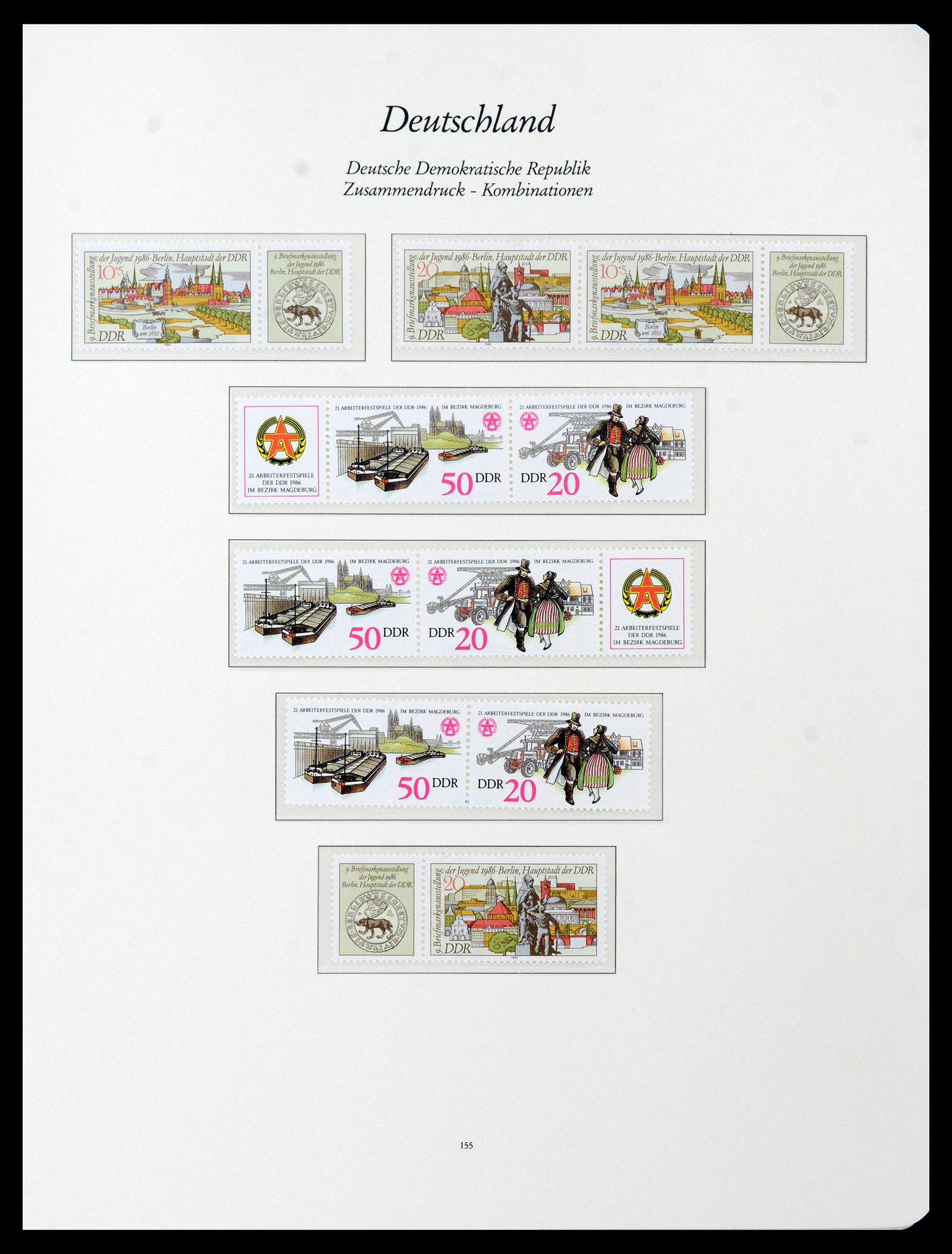 38188 0037 - Stamp collection 38188 GDR combinations 1955-1990.