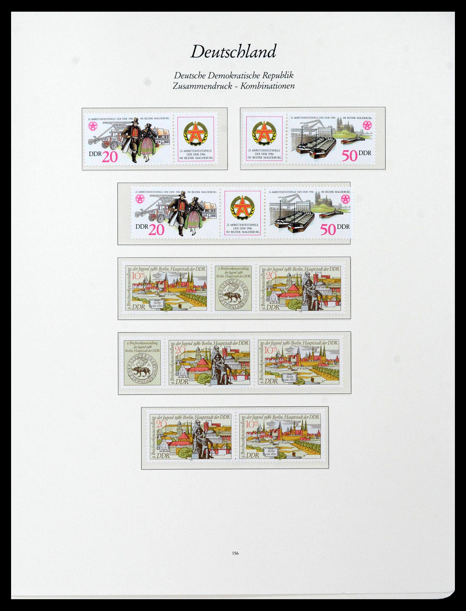 38188 0038 - Stamp collection 38188 GDR combinations 1955-1990.