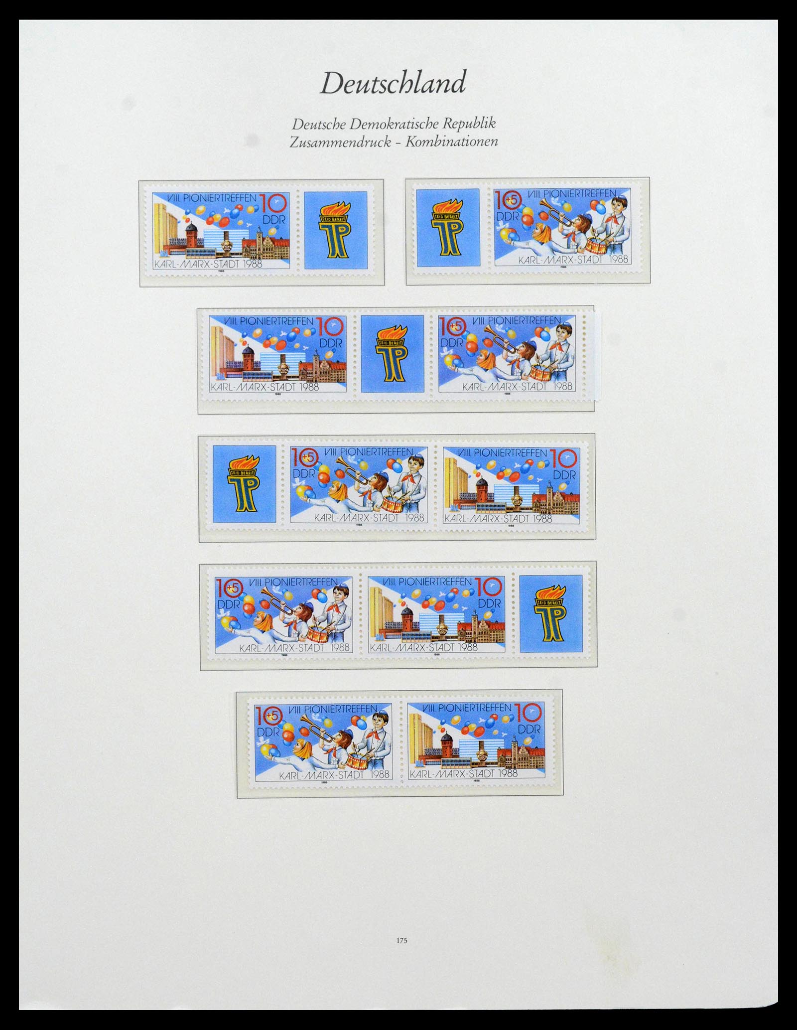38188 0039 - Stamp collection 38188 GDR combinations 1955-1990.
