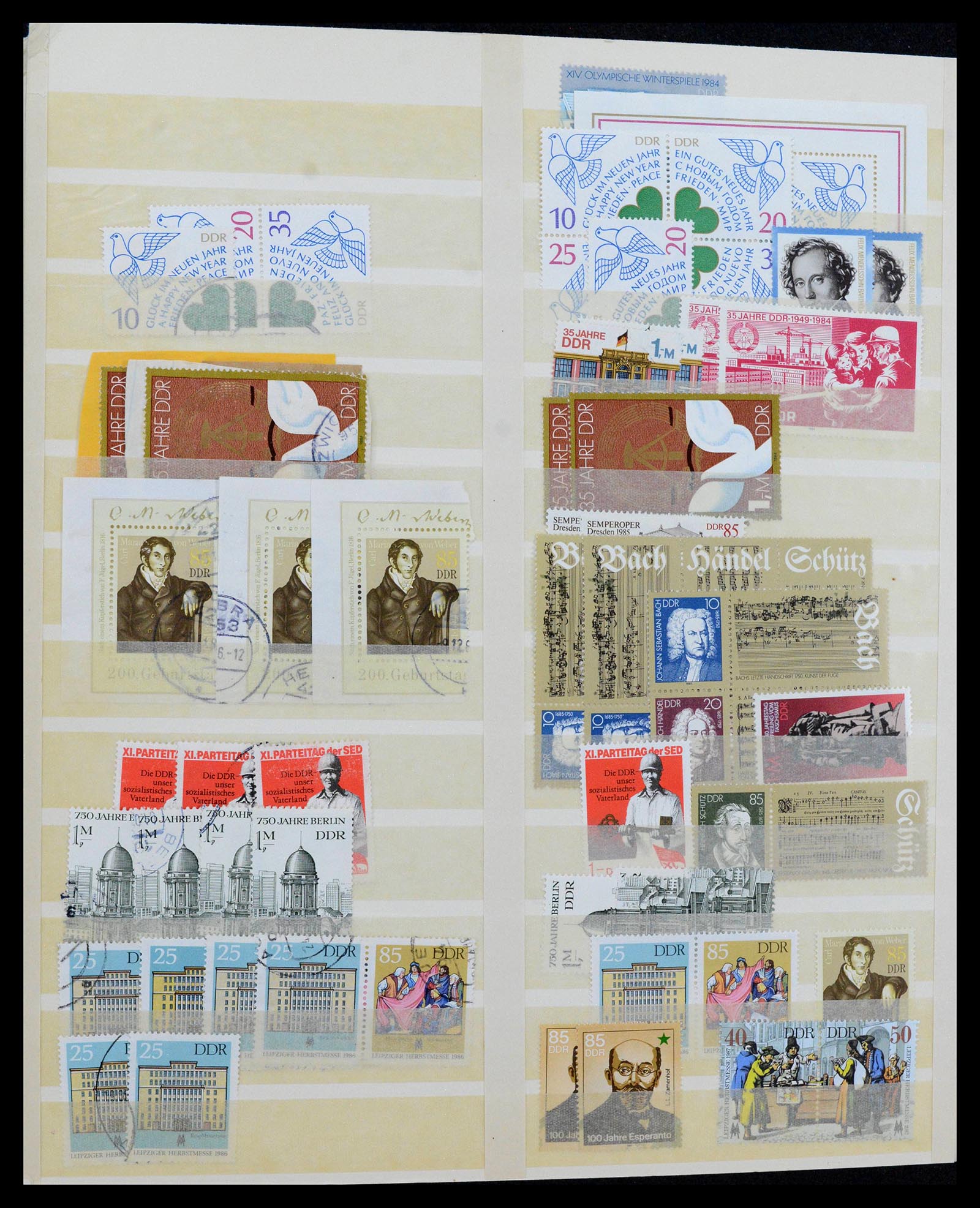38188 0067 - Postzegelverzameling 38188 DDR combinaties 1955-1990.
