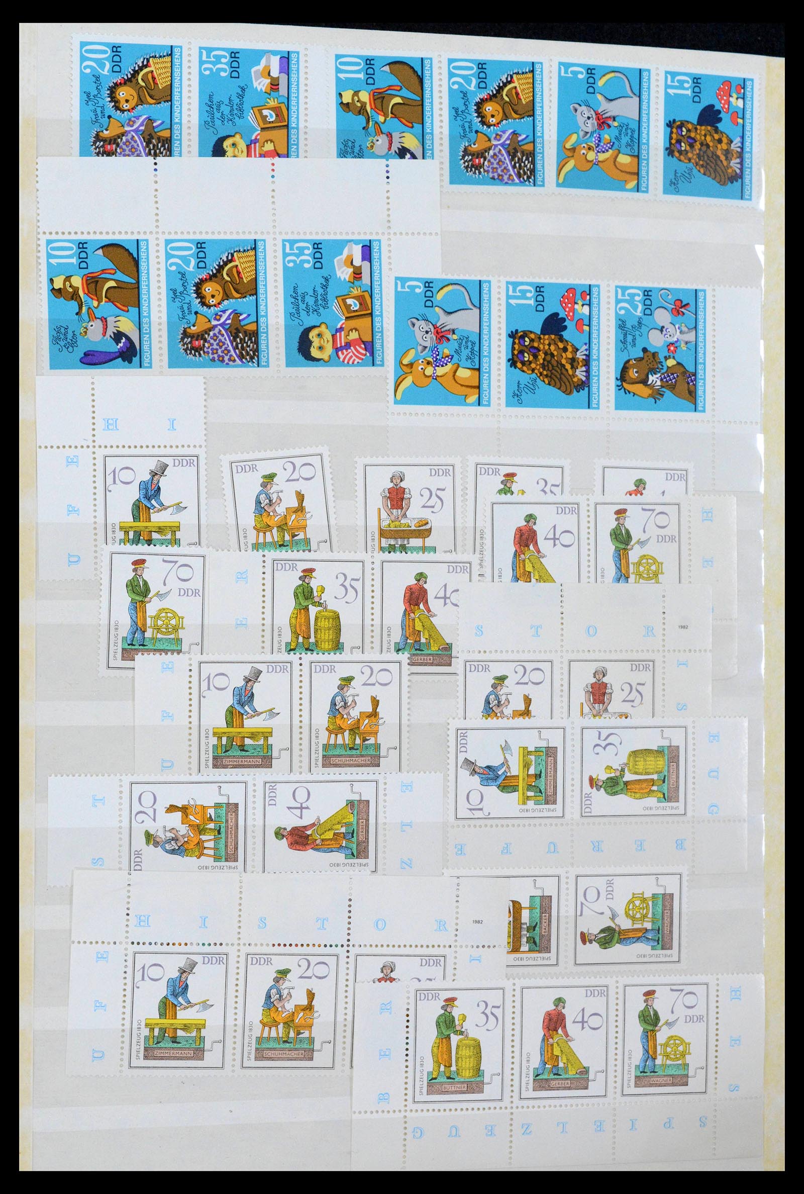 38188 0088 - Postzegelverzameling 38188 DDR combinaties 1955-1990.