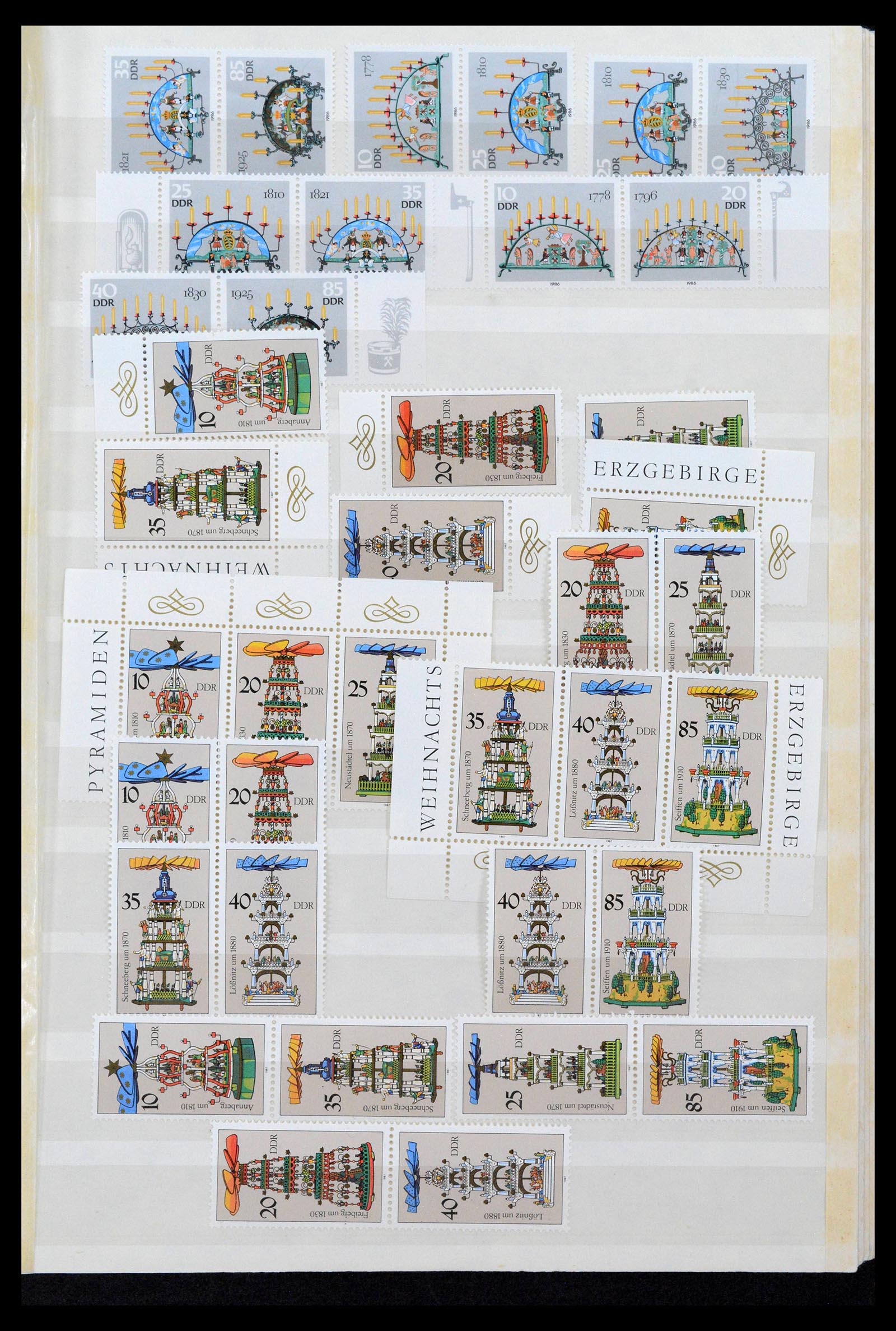 38188 0095 - Postzegelverzameling 38188 DDR combinaties 1955-1990.