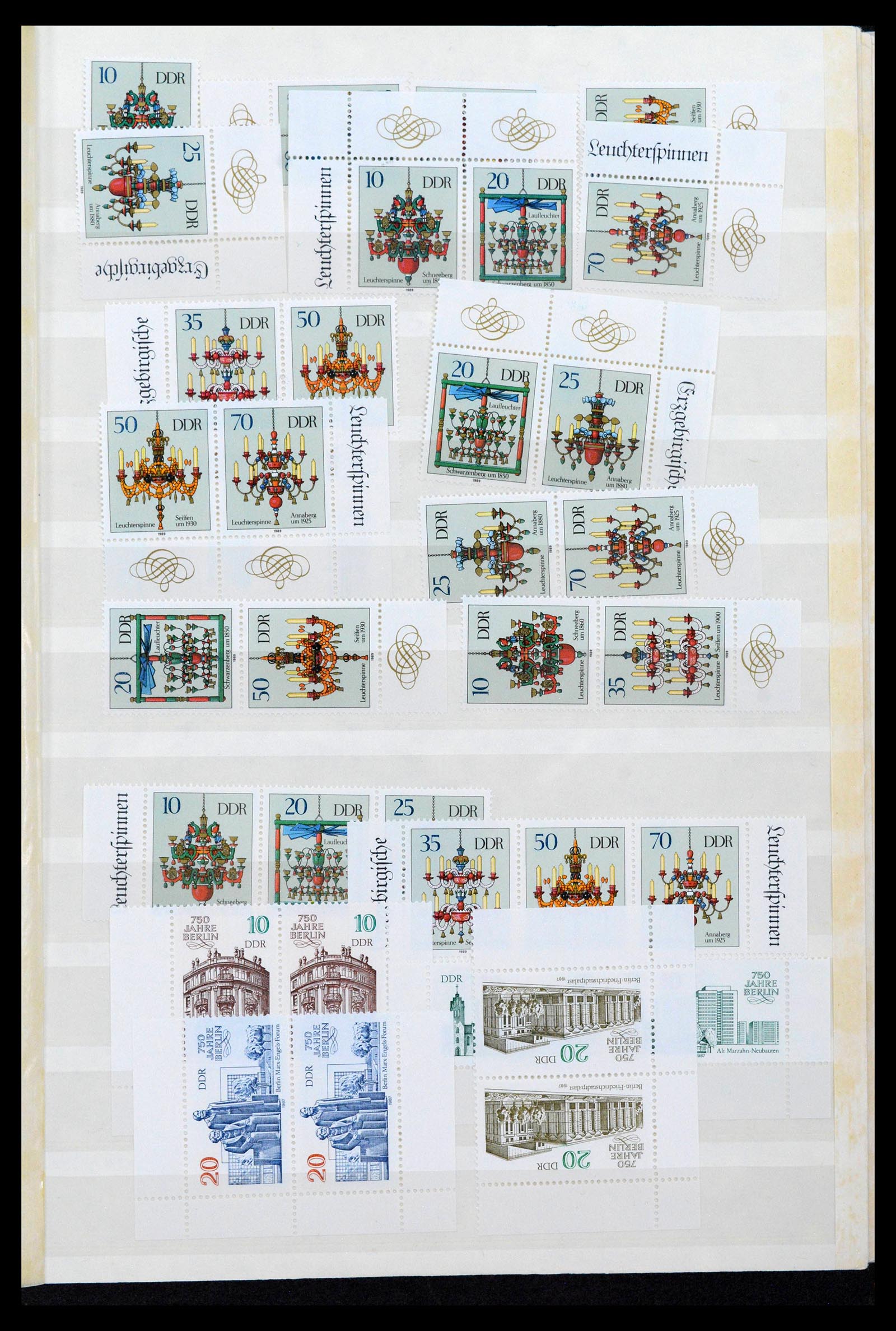 38188 0097 - Postzegelverzameling 38188 DDR combinaties 1955-1990.