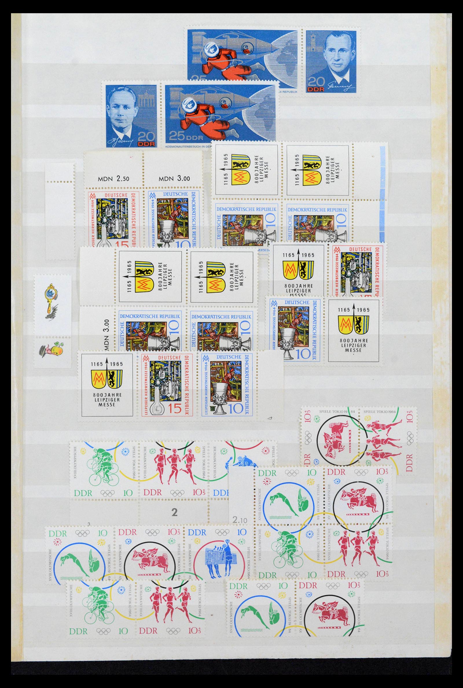 38188 0101 - Stamp collection 38188 GDR combinations 1955-1990.