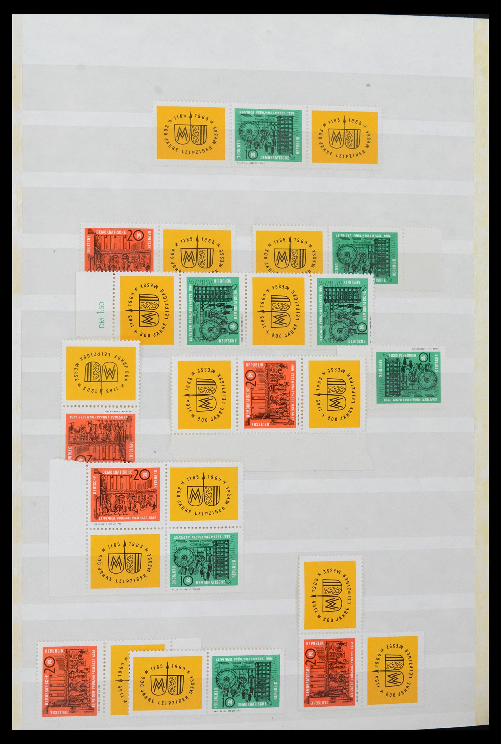 38188 0102 - Postzegelverzameling 38188 DDR combinaties 1955-1990.