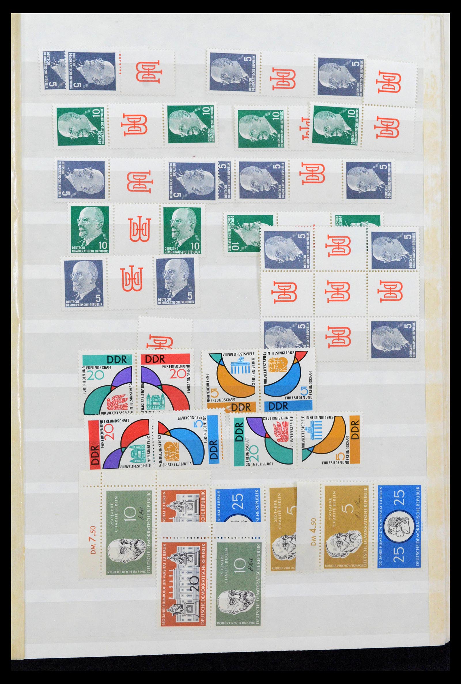 38188 0105 - Stamp collection 38188 GDR combinations 1955-1990.