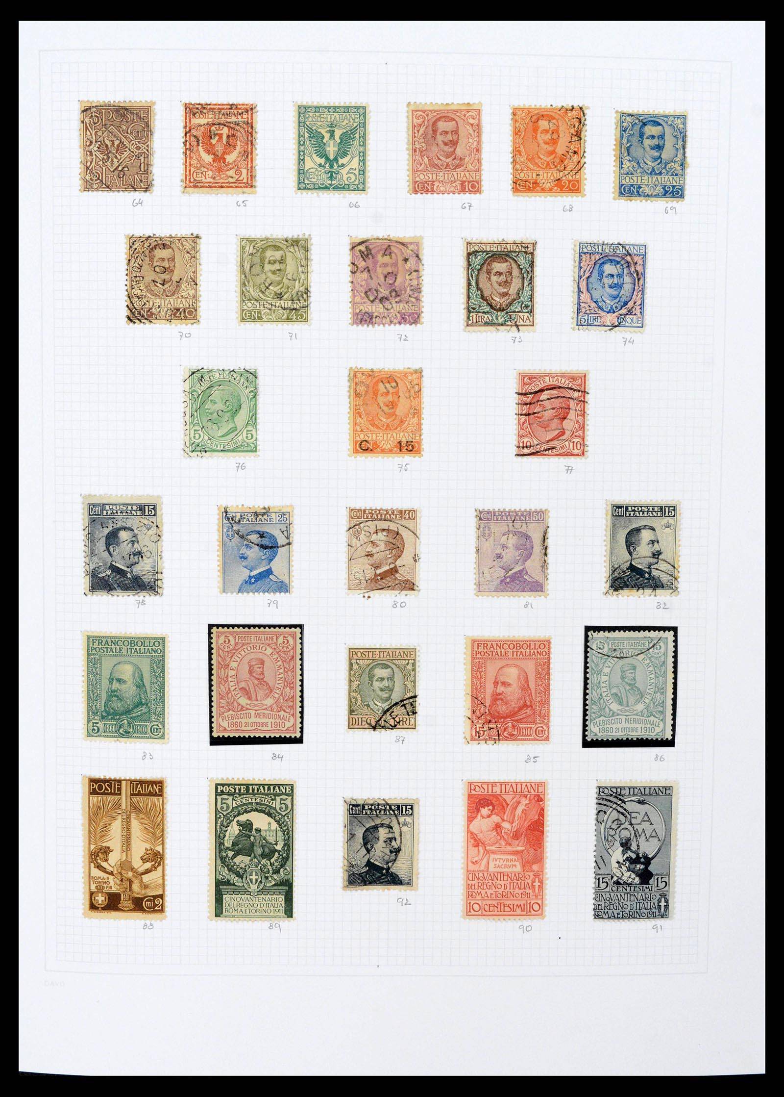 38190 0003 - Postzegelverzameling 38190 Italië 1861-2018!