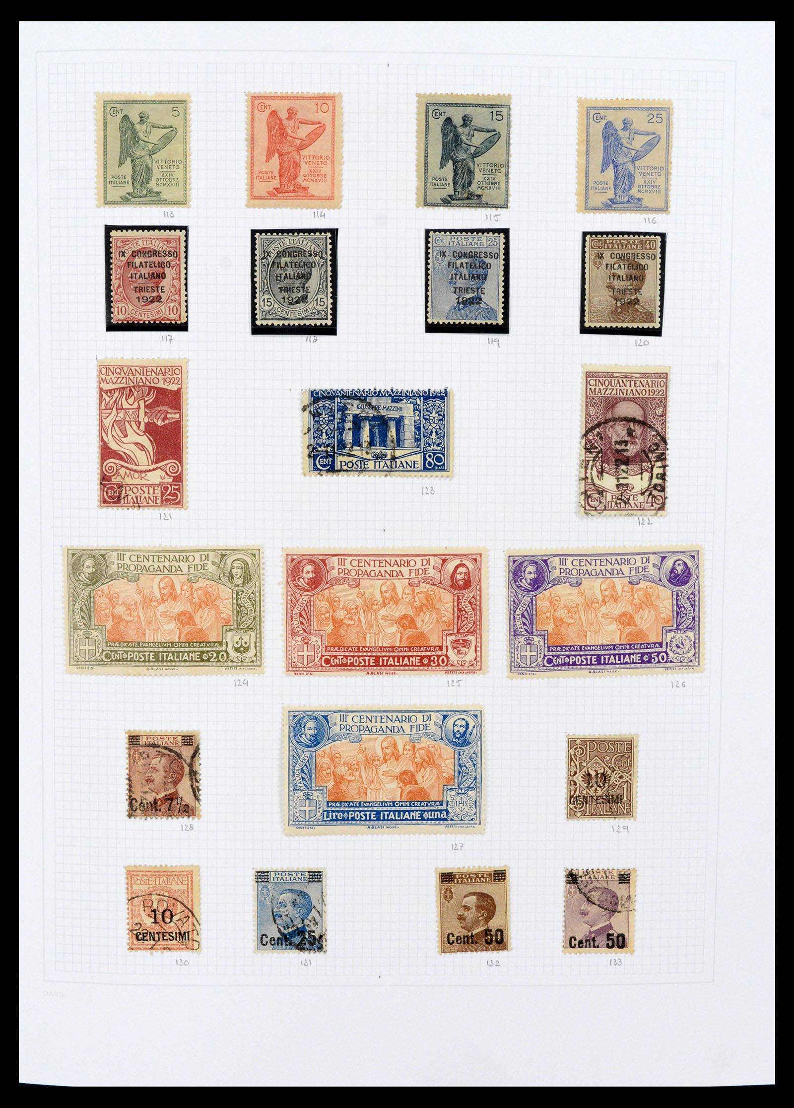 38190 0005 - Postzegelverzameling 38190 Italië 1861-2018!