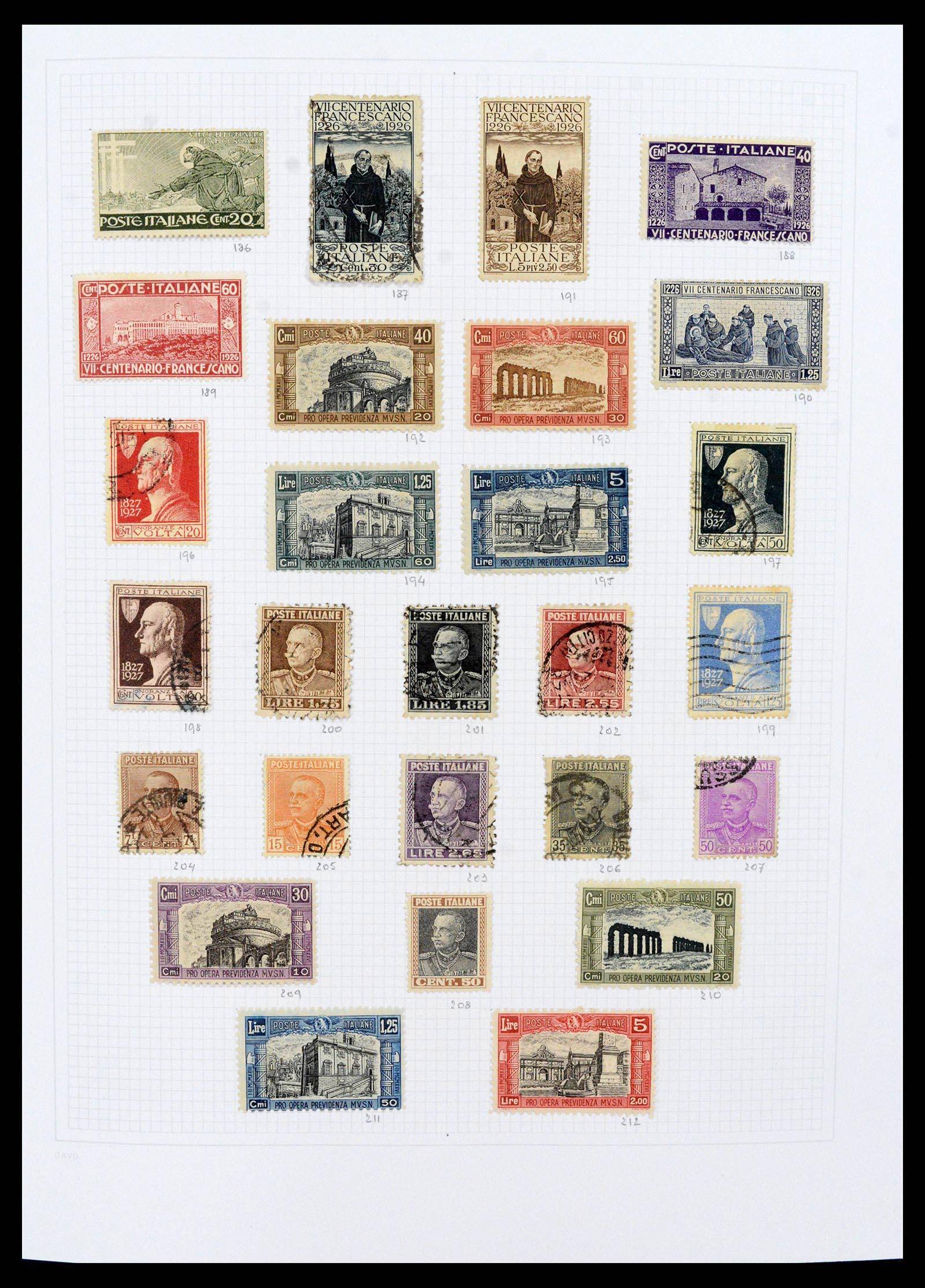 38190 0008 - Postzegelverzameling 38190 Italië 1861-2018!