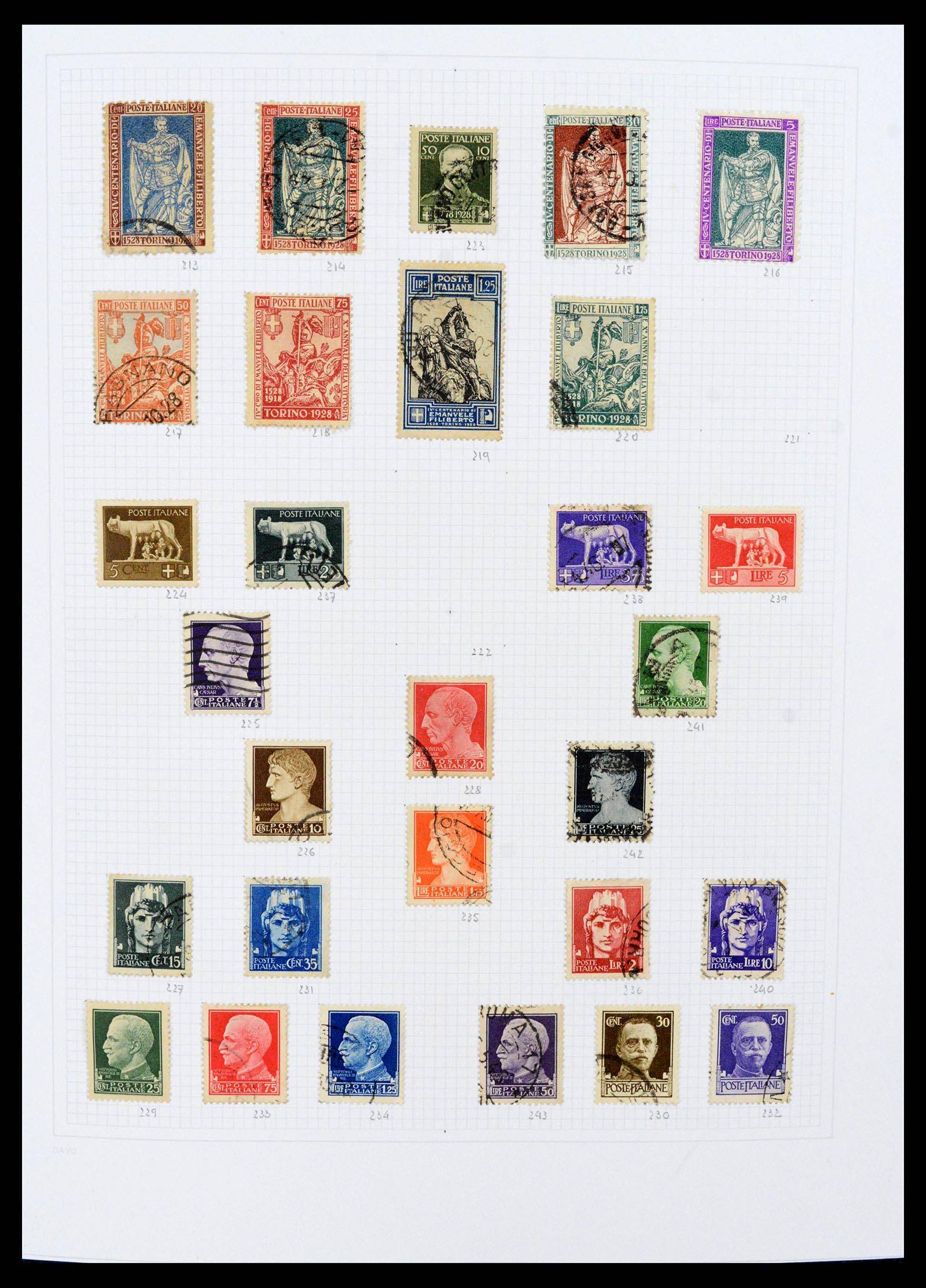 38190 0009 - Postzegelverzameling 38190 Italië 1861-2018!