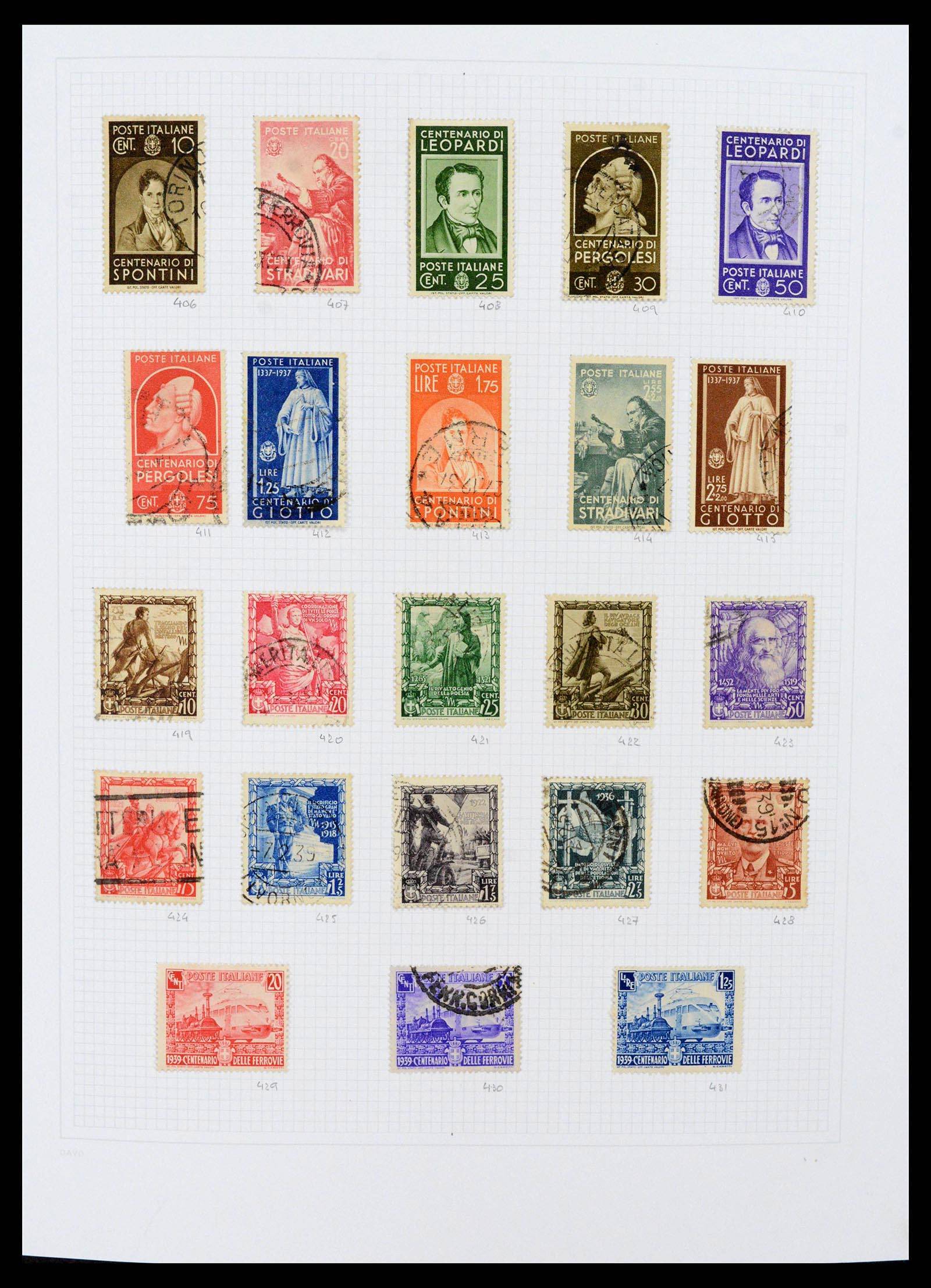 38190 0018 - Postzegelverzameling 38190 Italië 1861-2018!