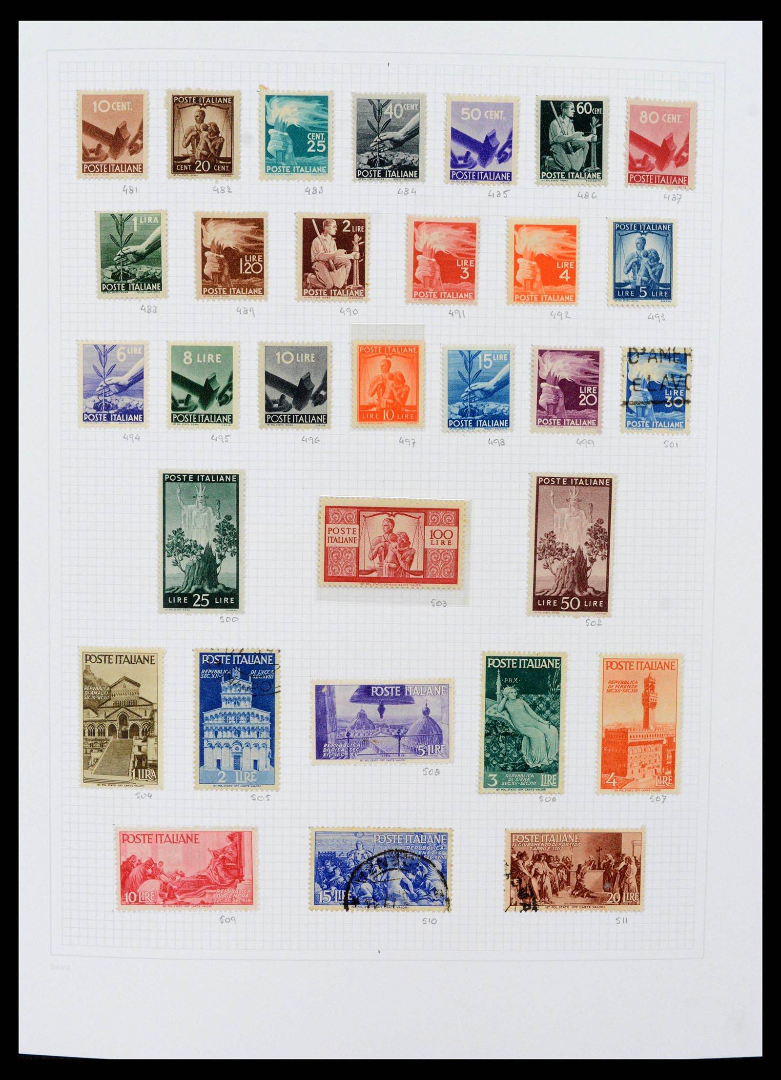 38190 0021 - Postzegelverzameling 38190 Italië 1861-2018!