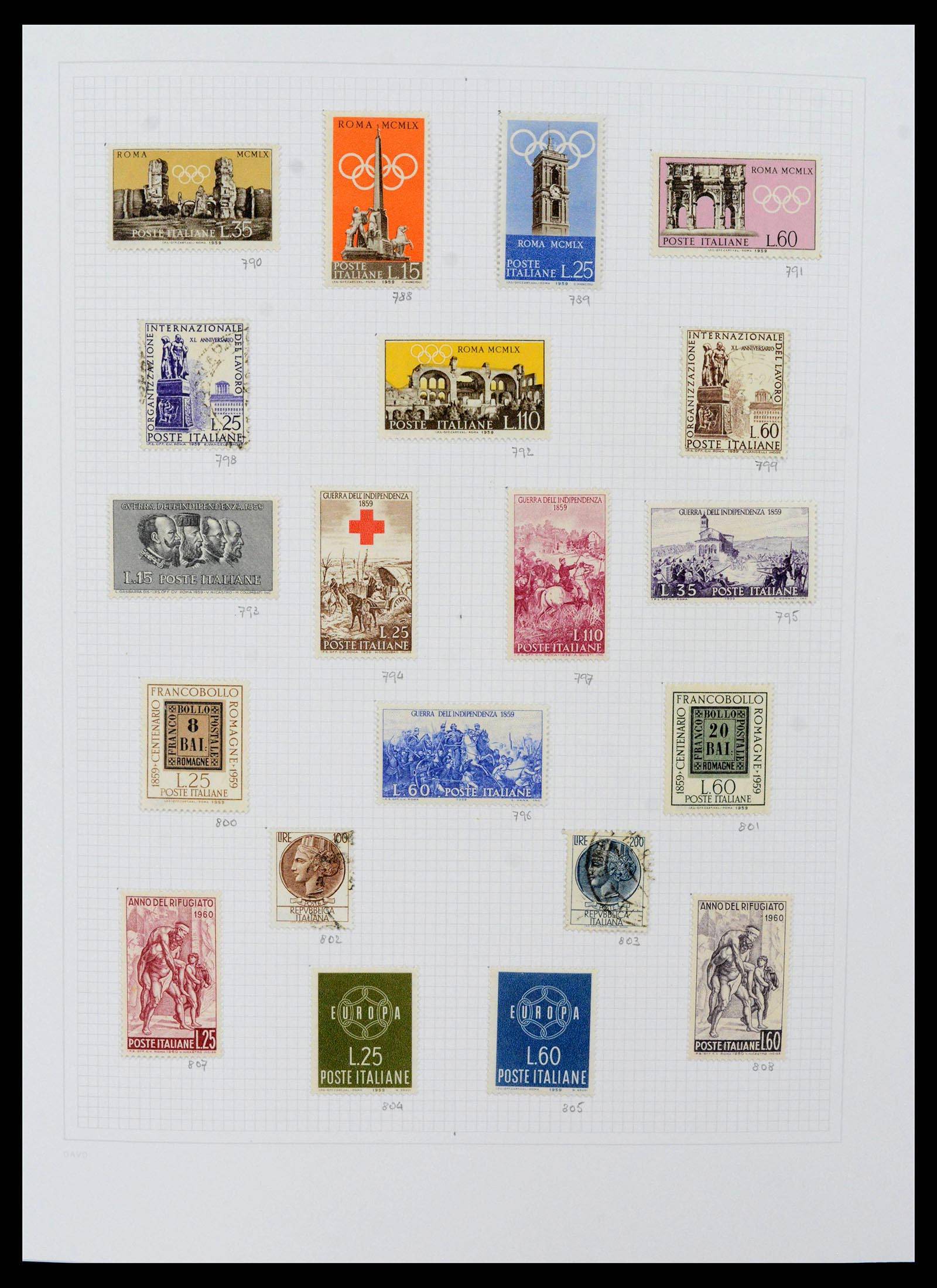 38190 0036 - Postzegelverzameling 38190 Italië 1861-2018!