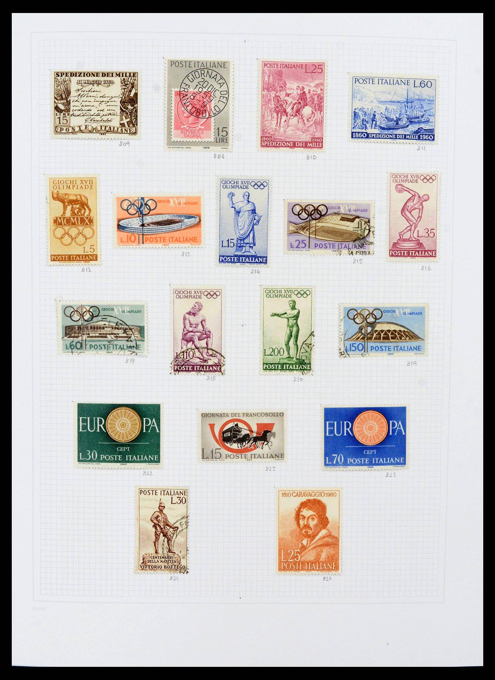 38190 0037 - Postzegelverzameling 38190 Italië 1861-2018!