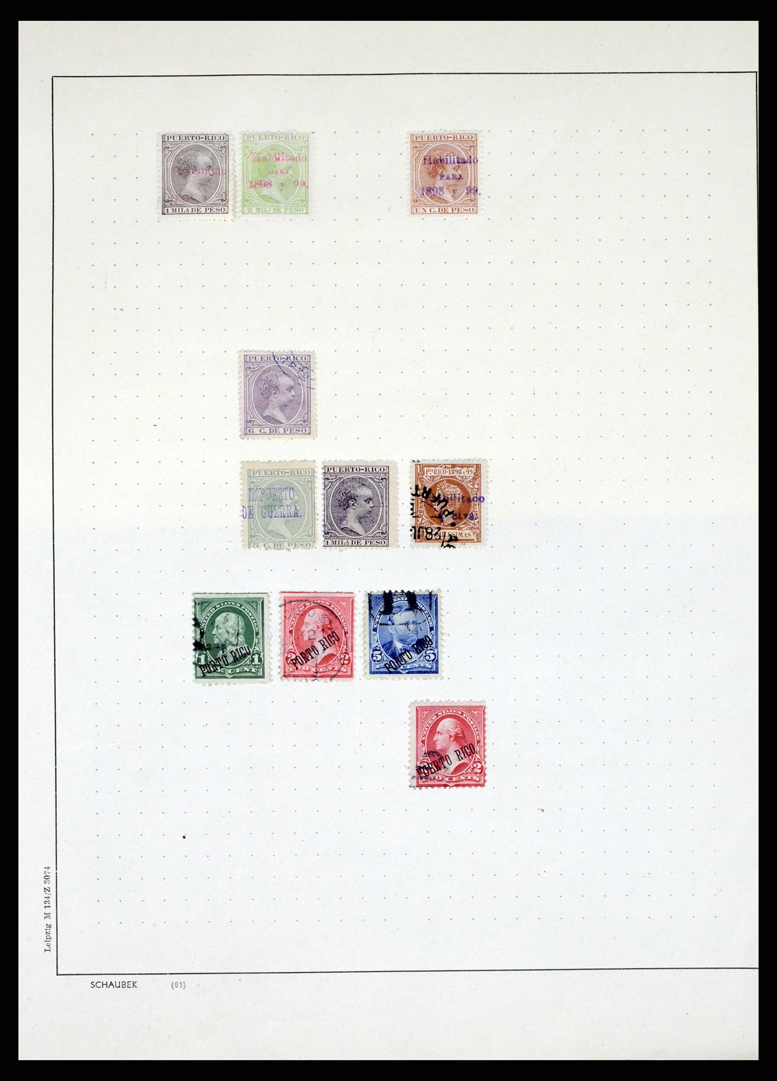 38191 0007 - Postzegelverzameling 38191 Puerto Rico 1855-1900.
