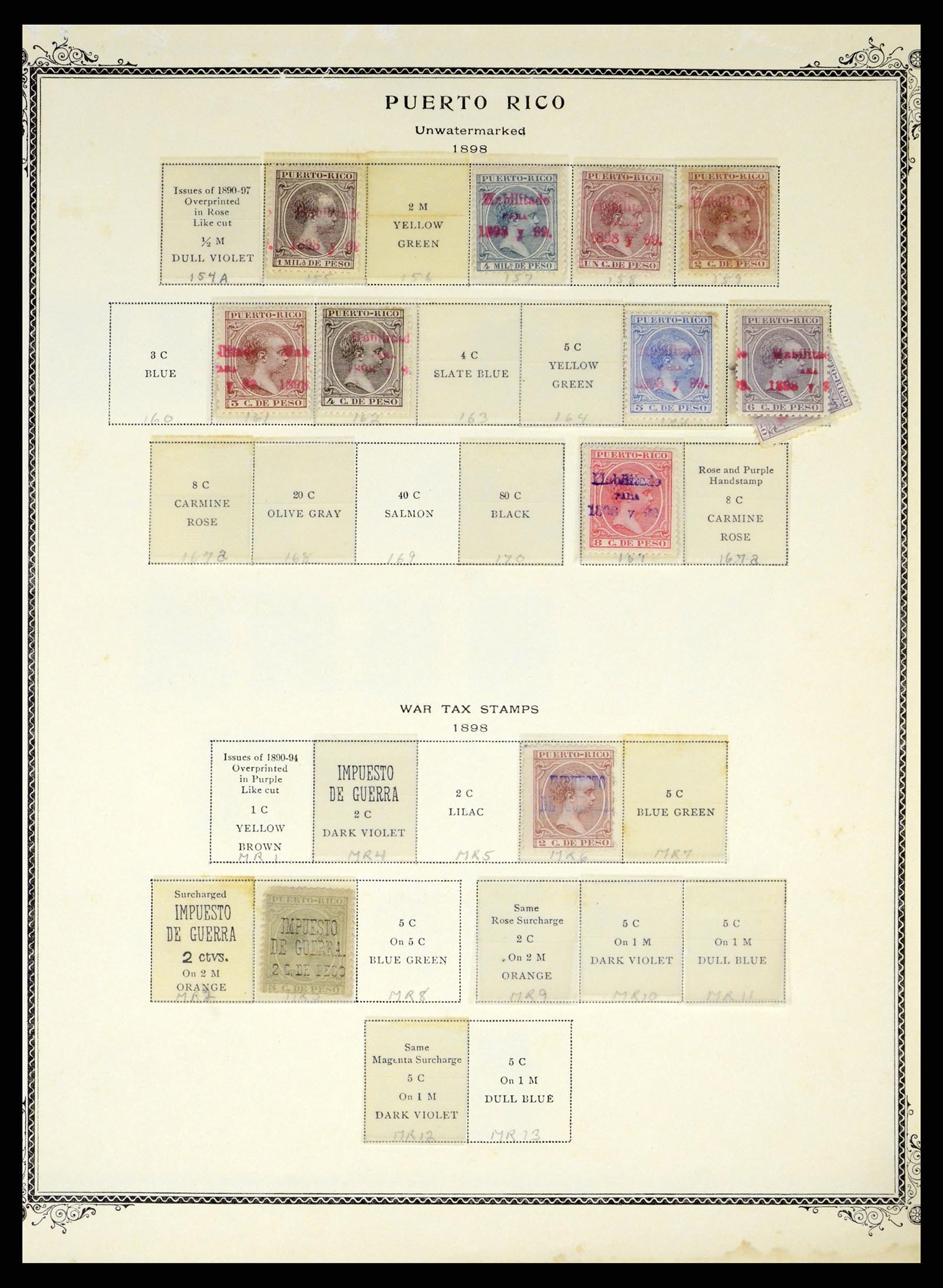 38191 0031 - Stamp collection 38191 Puerto Rico 1855-1900.