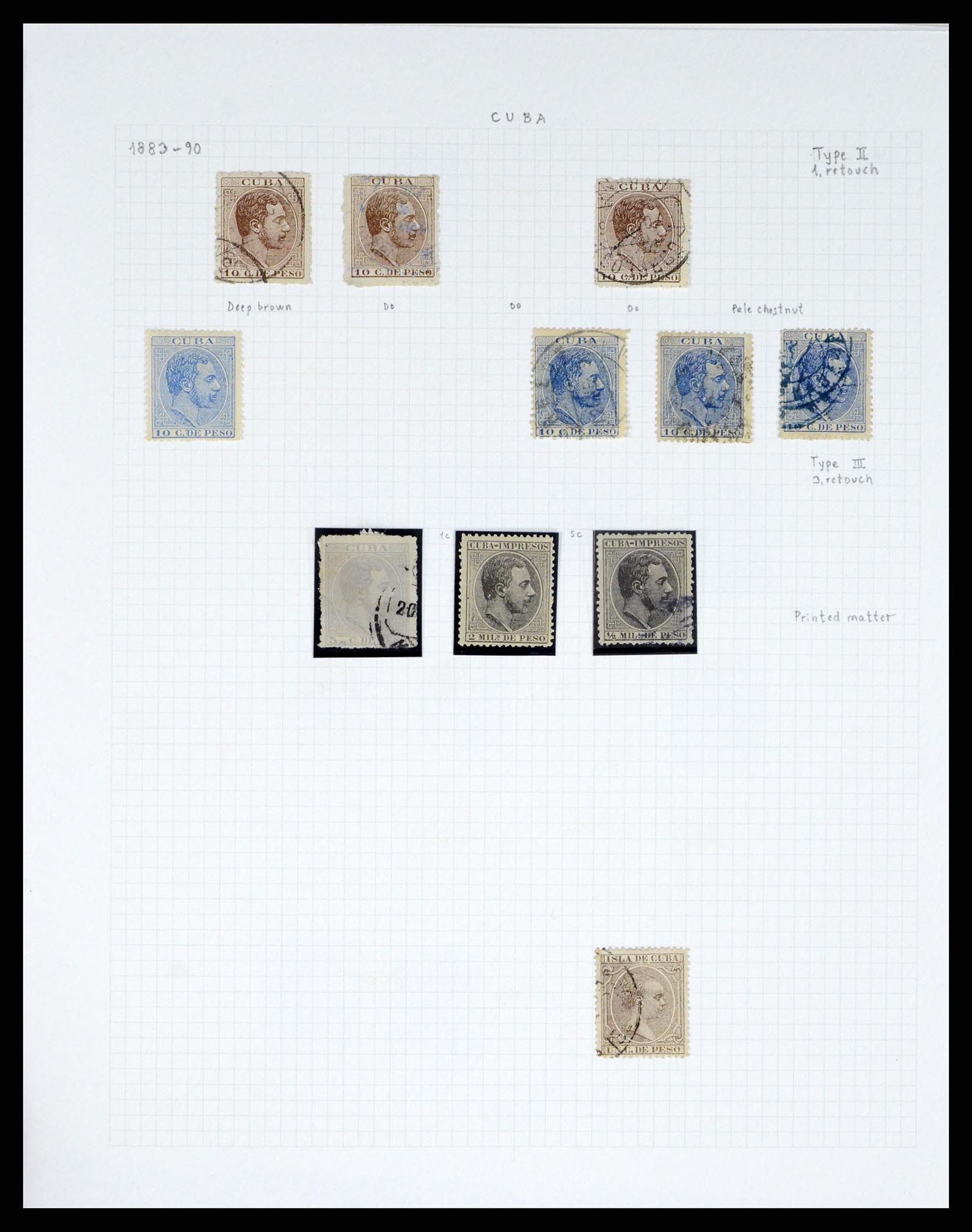 38191 0037 - Postzegelverzameling 38191 Puerto Rico 1855-1900.