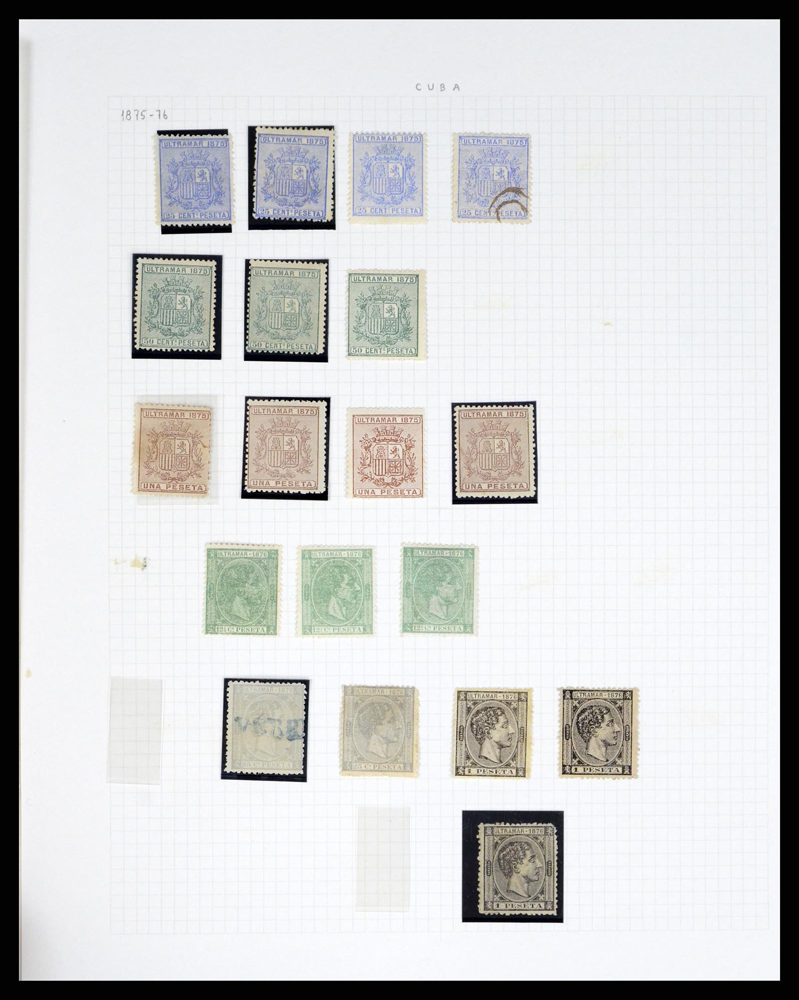 38191 0040 - Postzegelverzameling 38191 Puerto Rico 1855-1900.