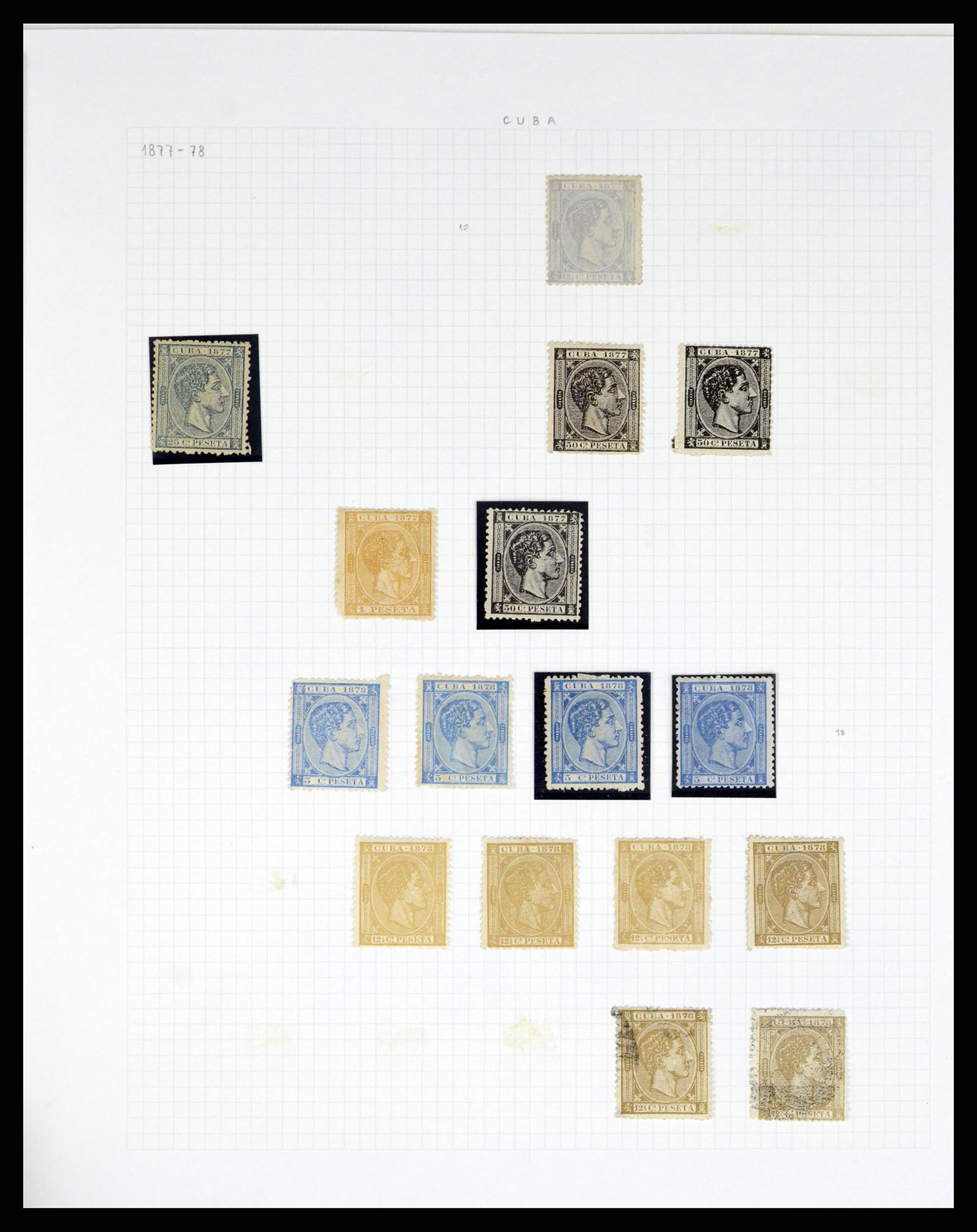 38191 0042 - Postzegelverzameling 38191 Puerto Rico 1855-1900.