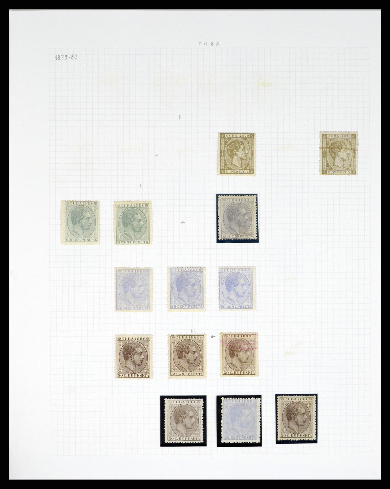 38191 0044 - Postzegelverzameling 38191 Puerto Rico 1855-1900.