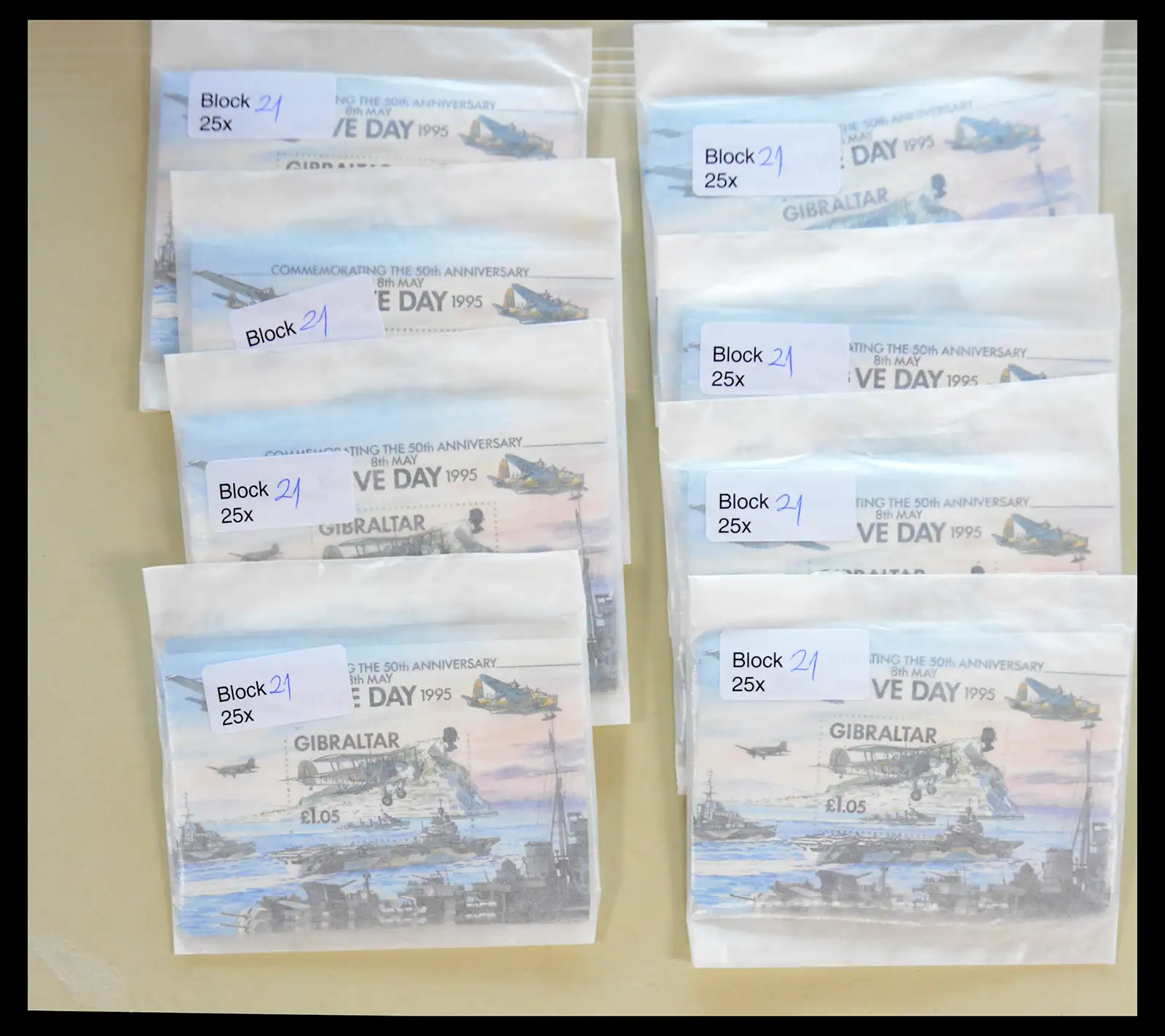 38192 0007 - Stamp collection 38192 Gibraltar souvenir sheets 1993-2000.