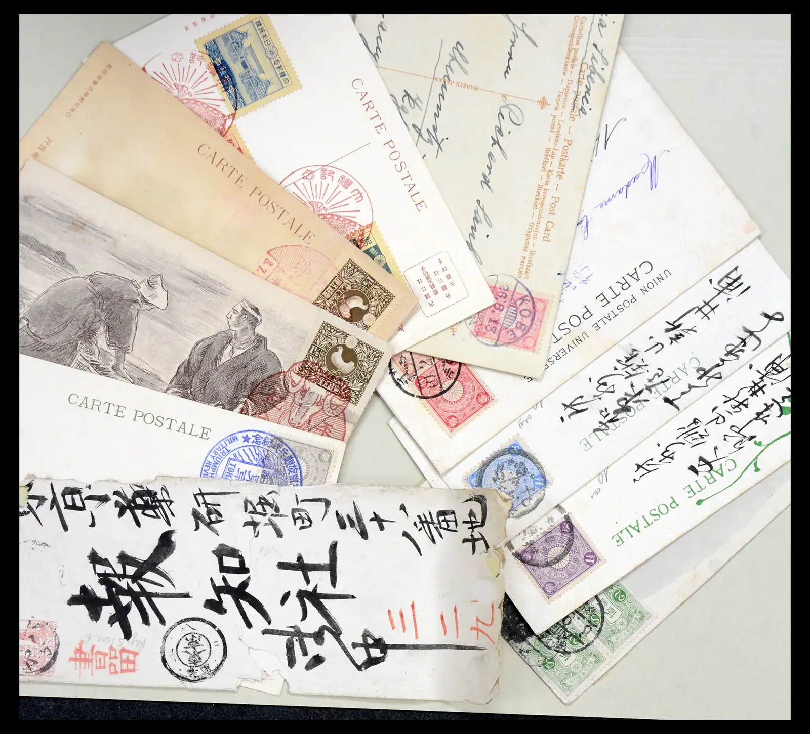38193 0002 - Stamp collection 38193 Japan sorting lot 1880-1960.
