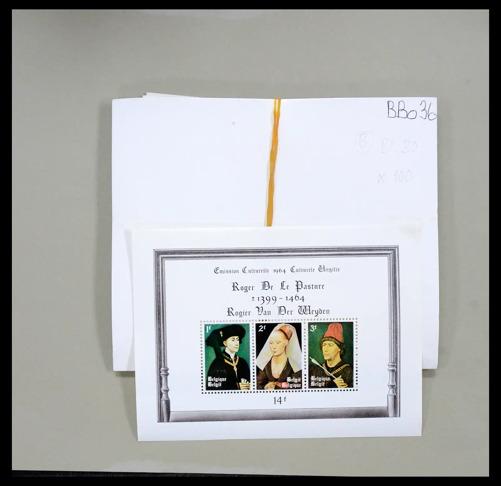 38194 0018 - Stamp collection 38194 Belgium souvenir sheets 1962-1964.
