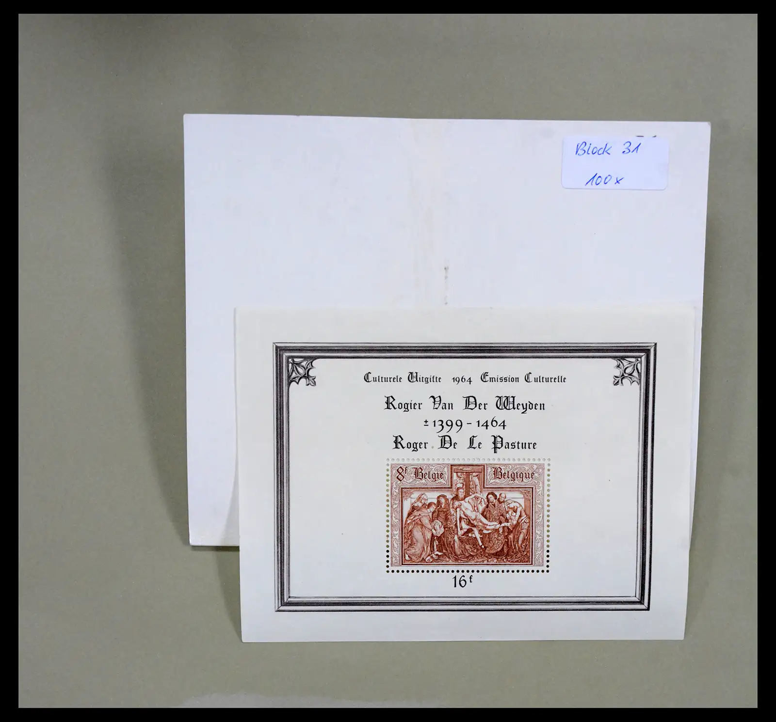 38194 0022 - Stamp collection 38194 Belgium souvenir sheets 1962-1964.