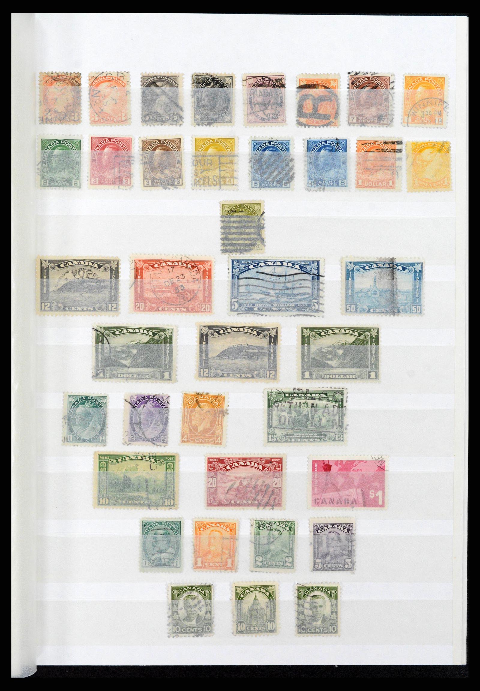 38199 0001 - Postzegelverzameling 38199 Canada 1870-1990.