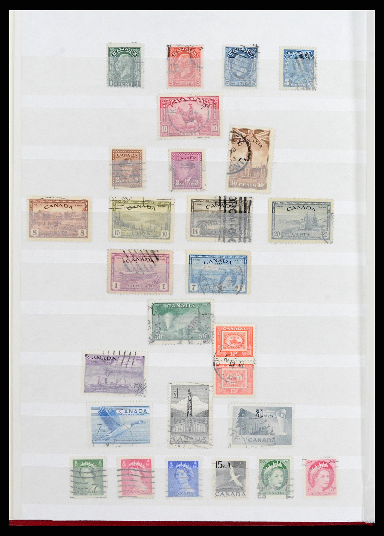 38199 0002 - Postzegelverzameling 38199 Canada 1870-1990.