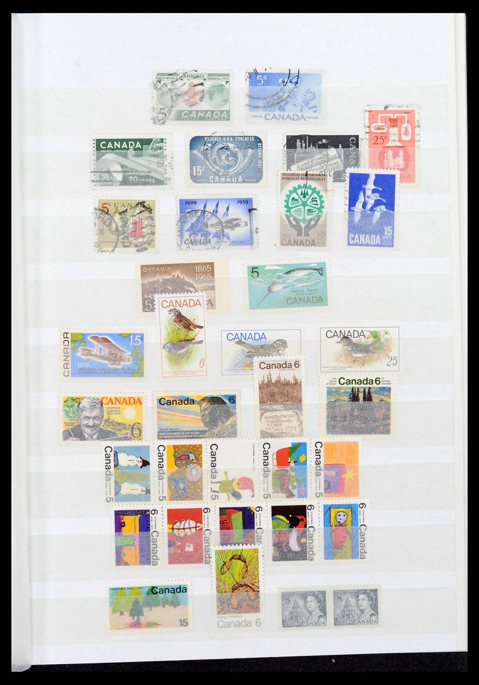 38199 0003 - Postzegelverzameling 38199 Canada 1870-1990.