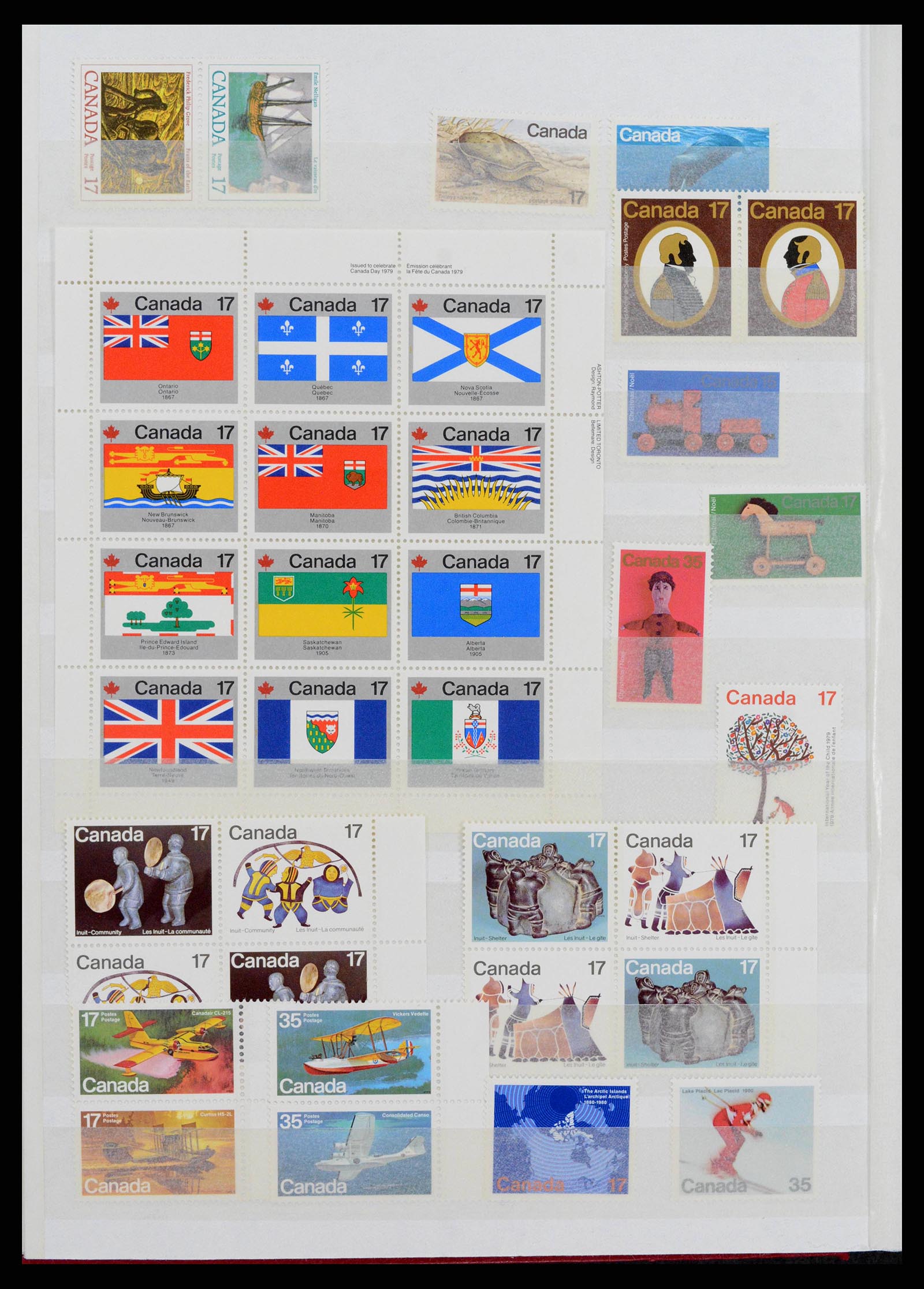 38199 0006 - Postzegelverzameling 38199 Canada 1870-1990.