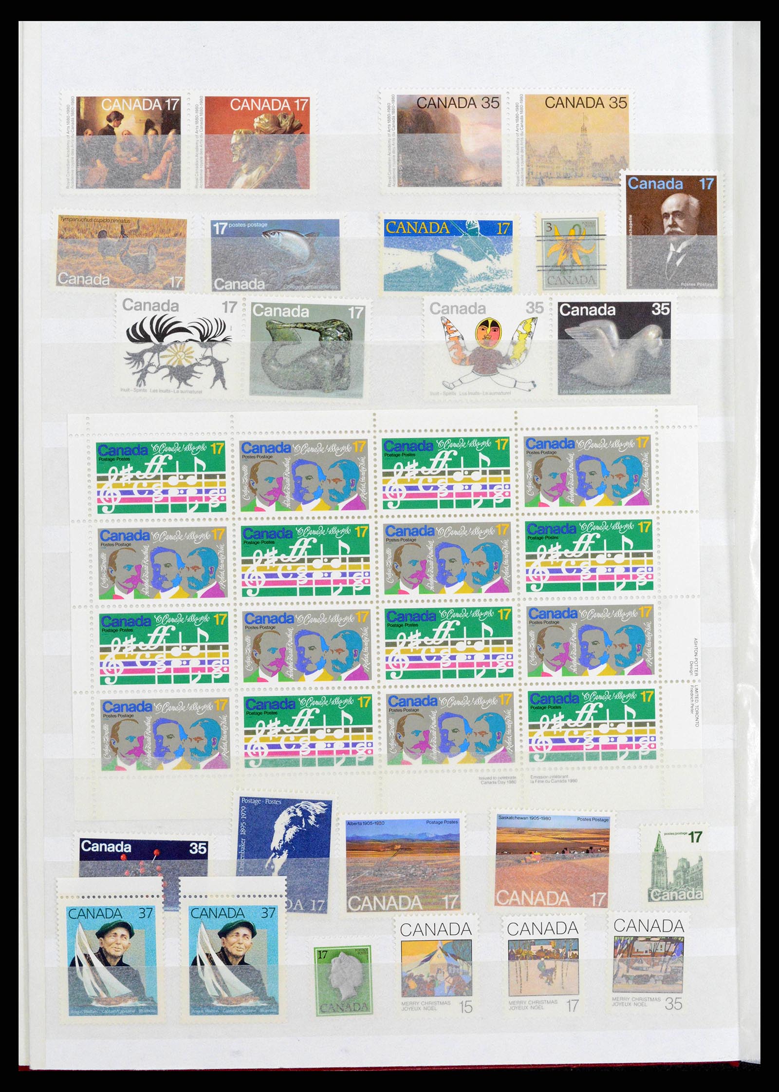 38199 0008 - Postzegelverzameling 38199 Canada 1870-1990.