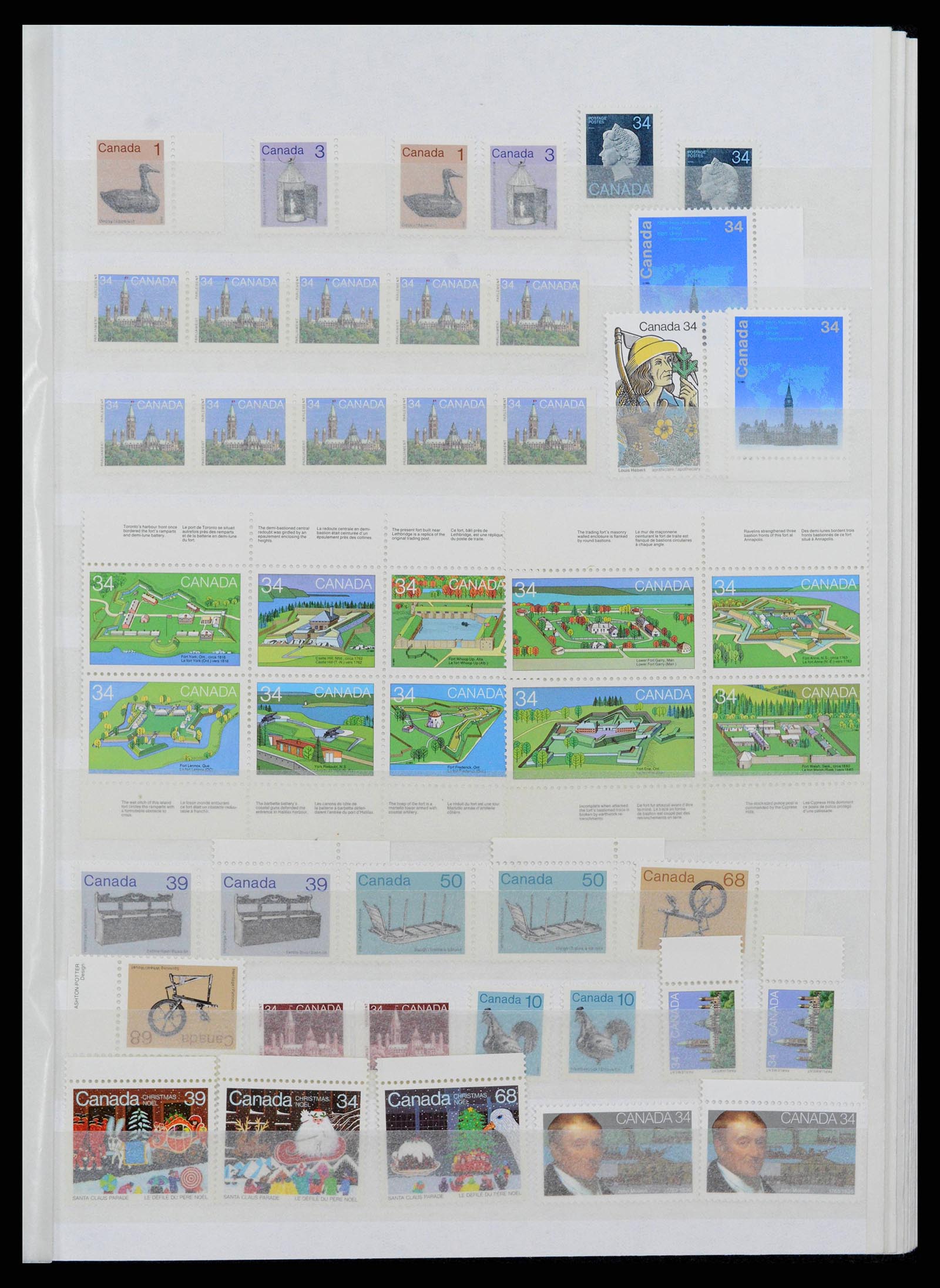 38199 0019 - Postzegelverzameling 38199 Canada 1870-1990.