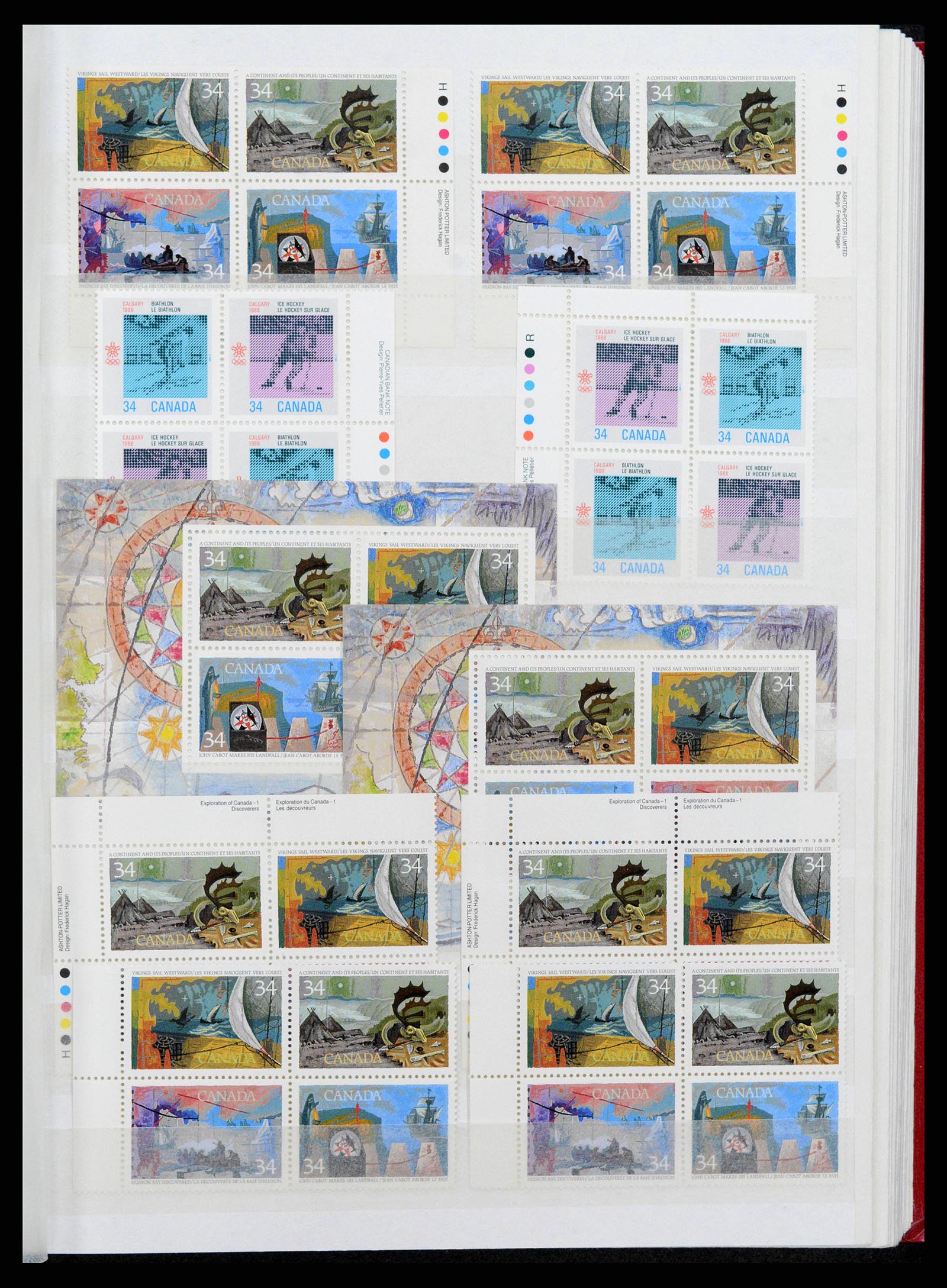 38199 0025 - Postzegelverzameling 38199 Canada 1870-1990.