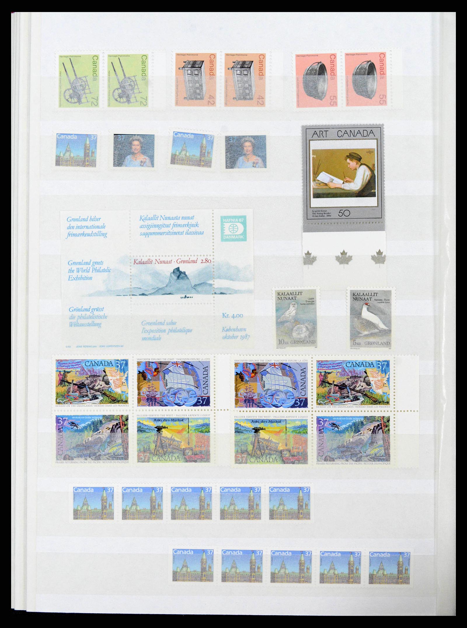 38199 0028 - Postzegelverzameling 38199 Canada 1870-1990.
