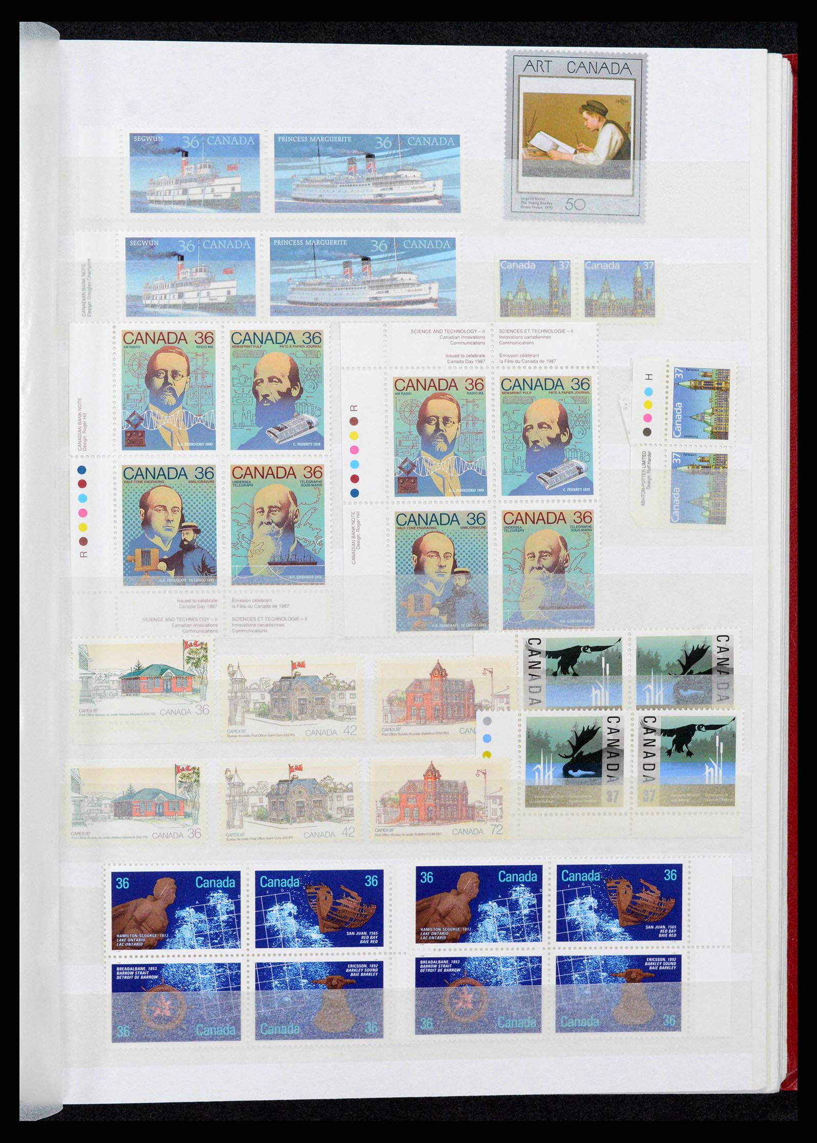 38199 0033 - Postzegelverzameling 38199 Canada 1870-1990.